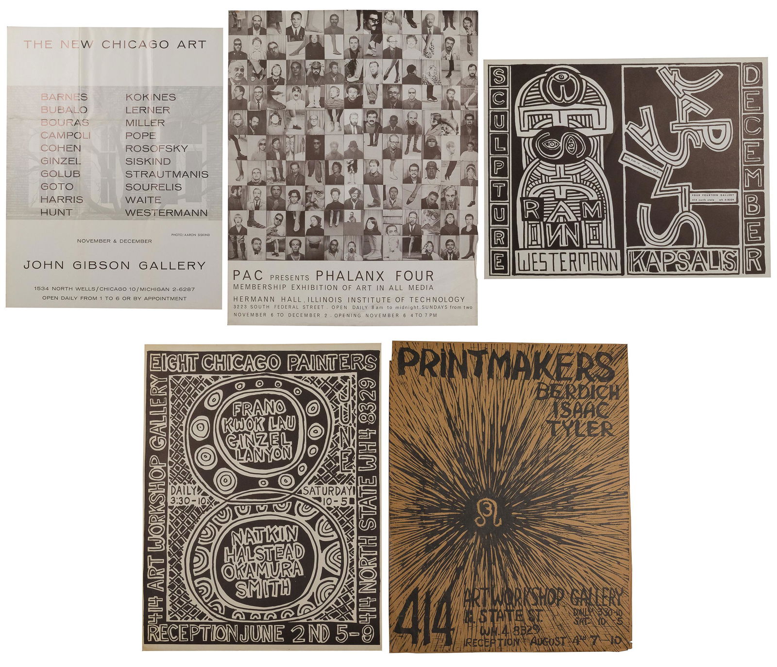 Chicago Gallery Exhibition Poster Assortment (1 of 3)