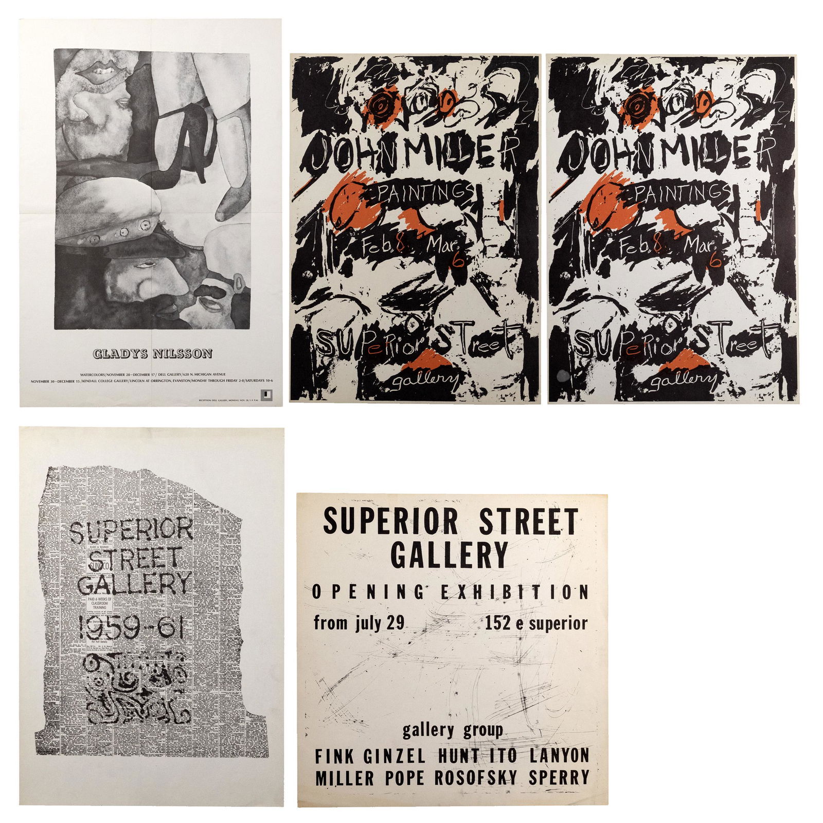 Chicago Gallery Exhibition Poster Assortment (1 of 3)