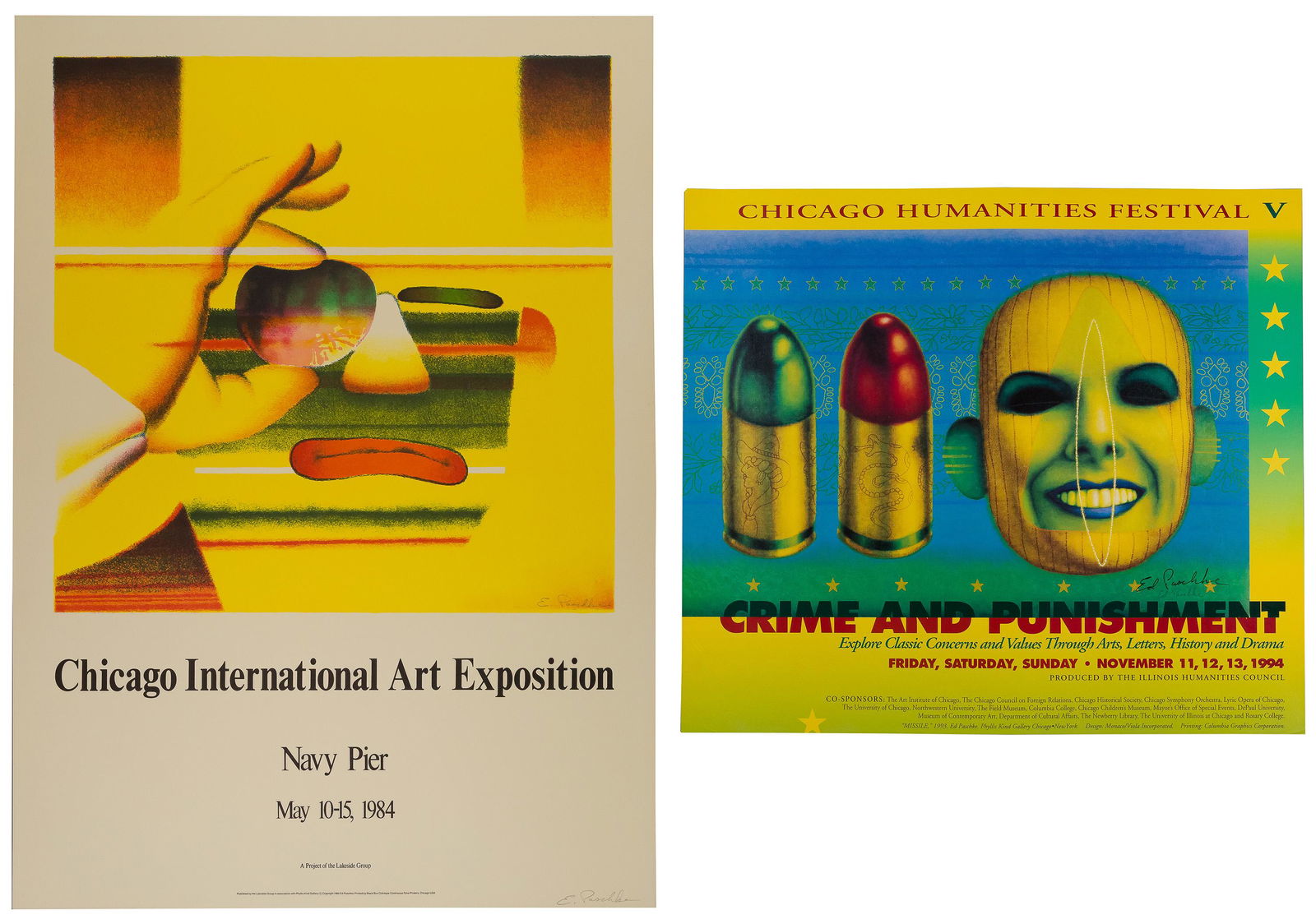 Ed Paschke (American, 1939-2004) Signed Posters (1 of 4)
