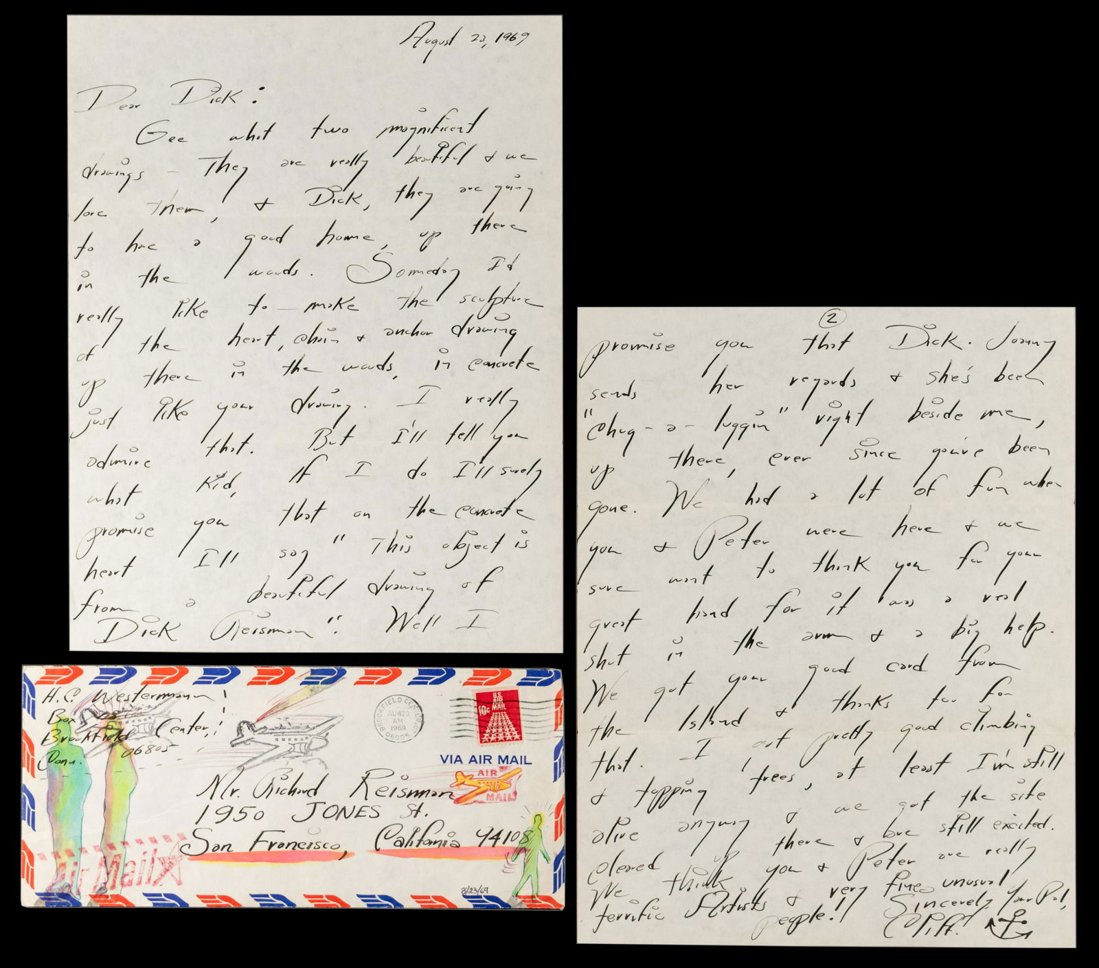 H. C. Westermann (American, 1922-1981) Illustrated Letter (1 of 2)