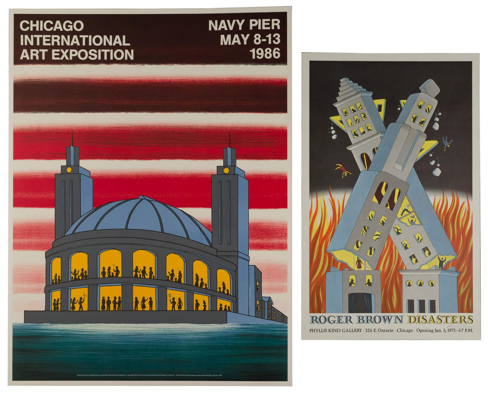 Roger Brown (American, 1941-1997) Signed Posters (1 of 2)