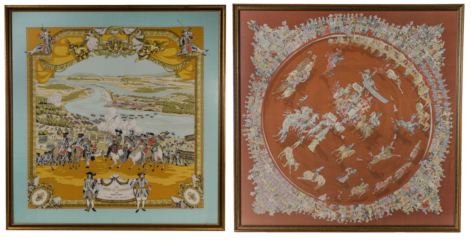 Hermes Framed Silk Scarves (1 of 3)