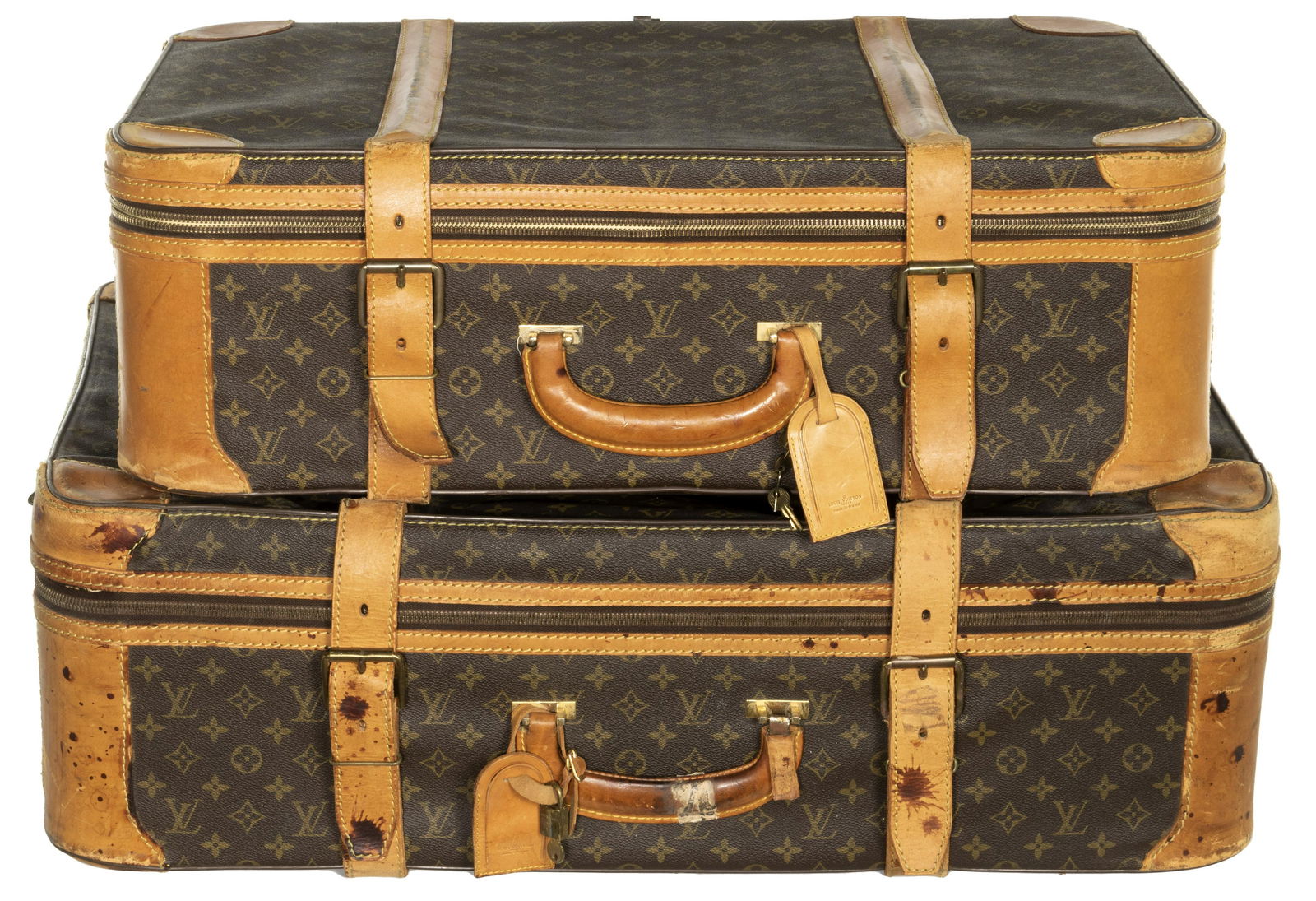 Louis Vuitton Monogrammed Canvas and Leather Suitcases (1 of 7)