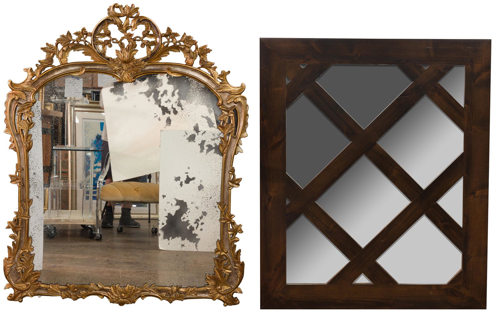 John Richard Gilt Composite Wall Mirror (1 of 3)
