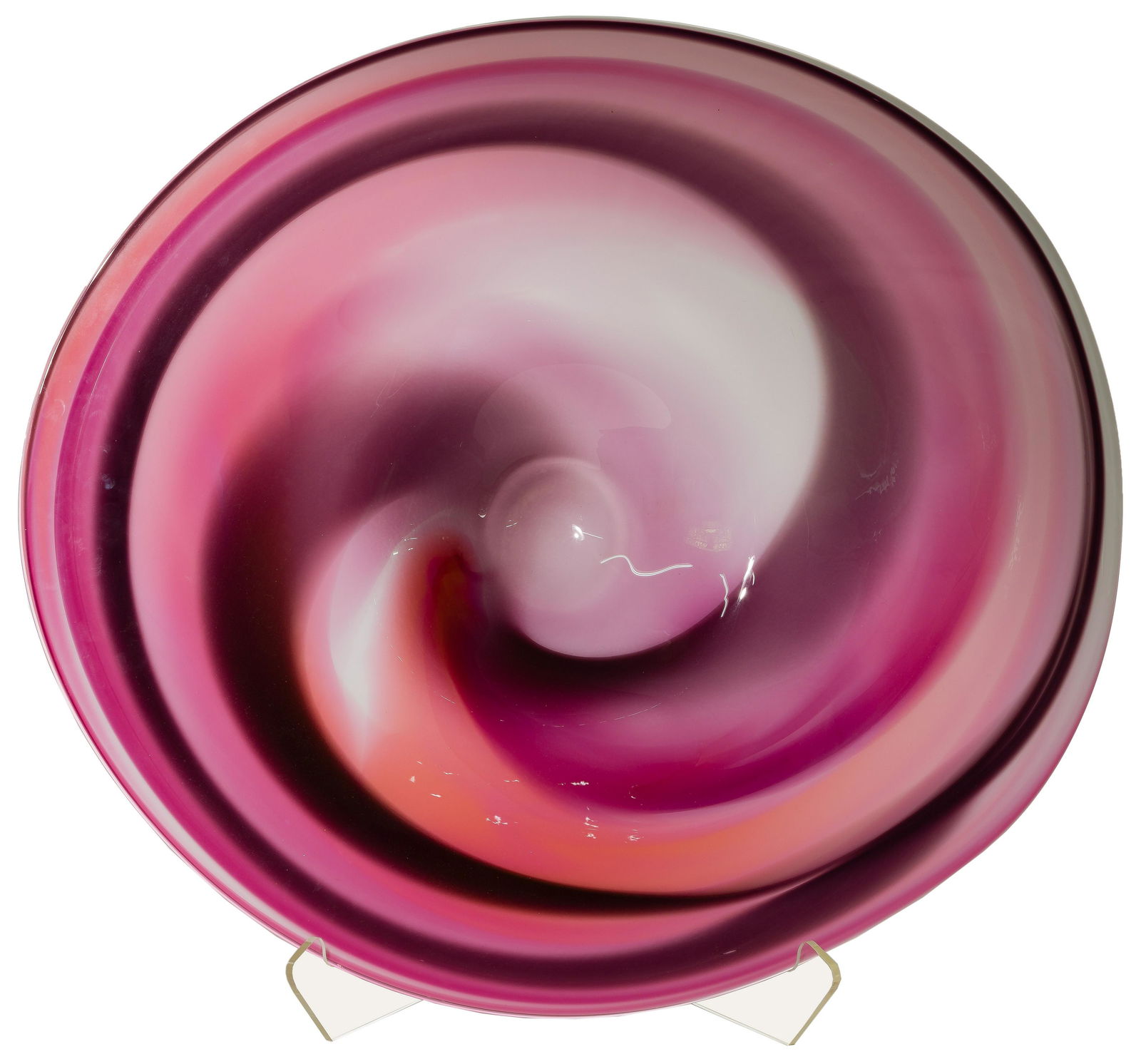 David Goldhagen (American, 20th Century) Art Glass Charger (1 of 3)