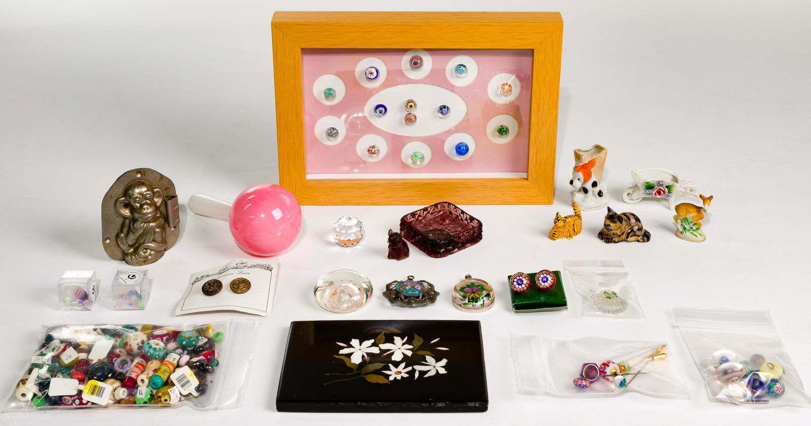 Art Glass and Miscellaneous Object Assortment (1 of 1)