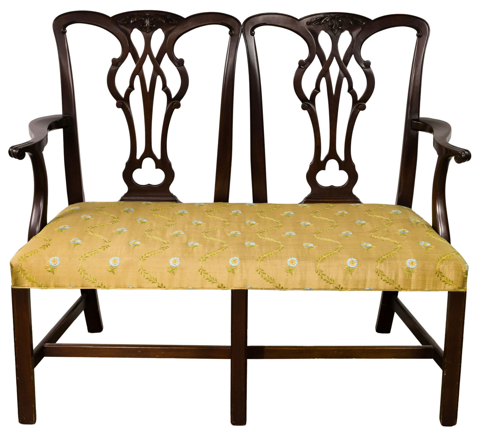 Kittinger Chippendale Style Mahogany Settee (1 of 2)