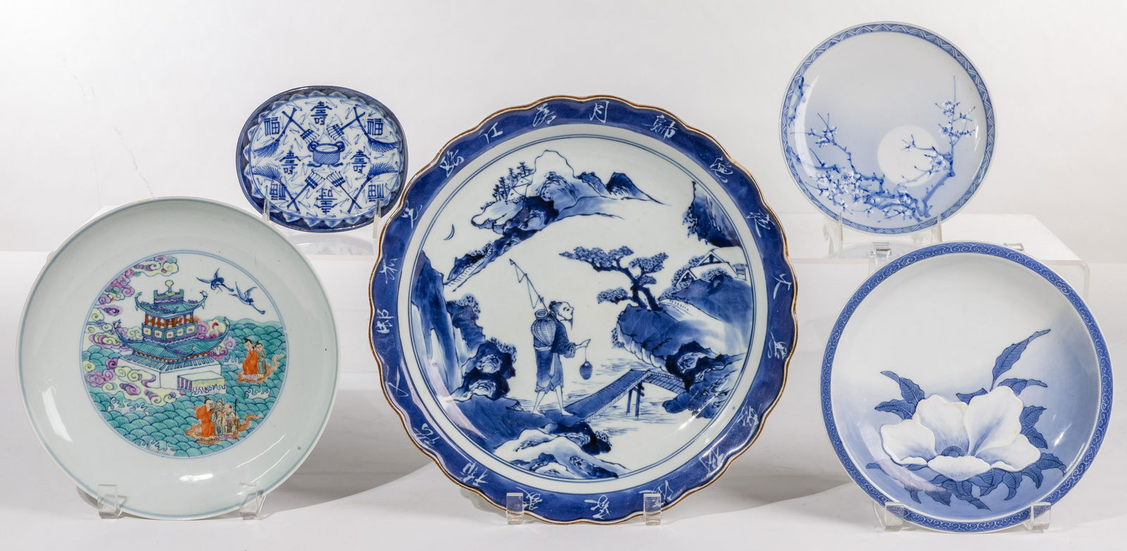 Asian Blue and White Porcelain Assortment (1 of 13)