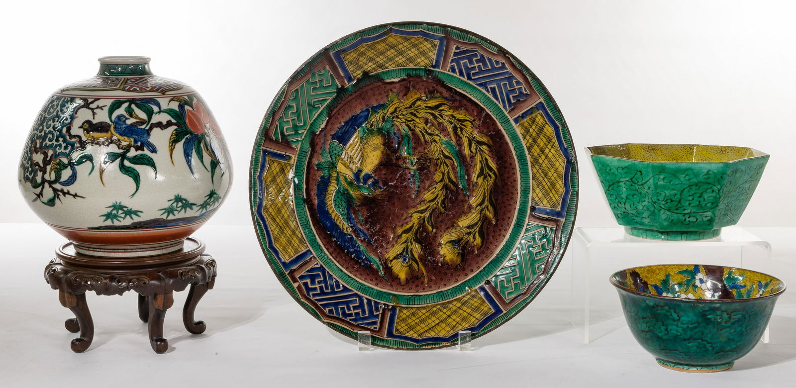 Japanese Kutani and Ko Kutani Ware Assortment (1 of 3)