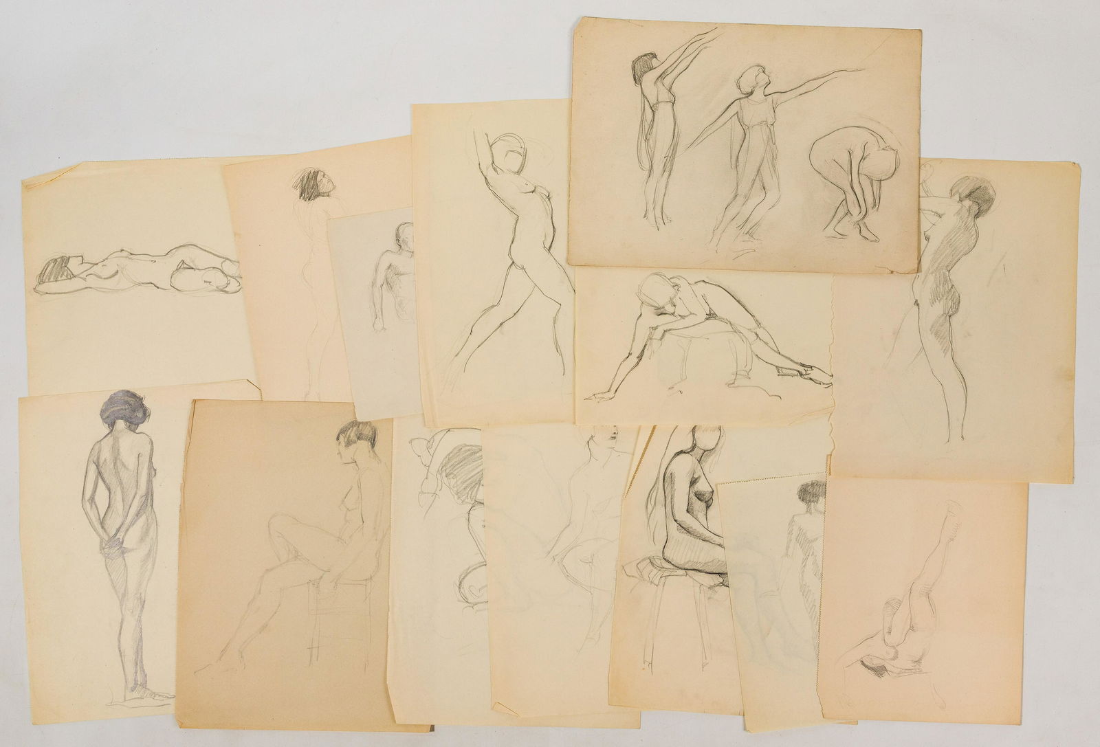 Marion Stewart (American, 1896-1982) Figure Study Assortment (1 of 3)