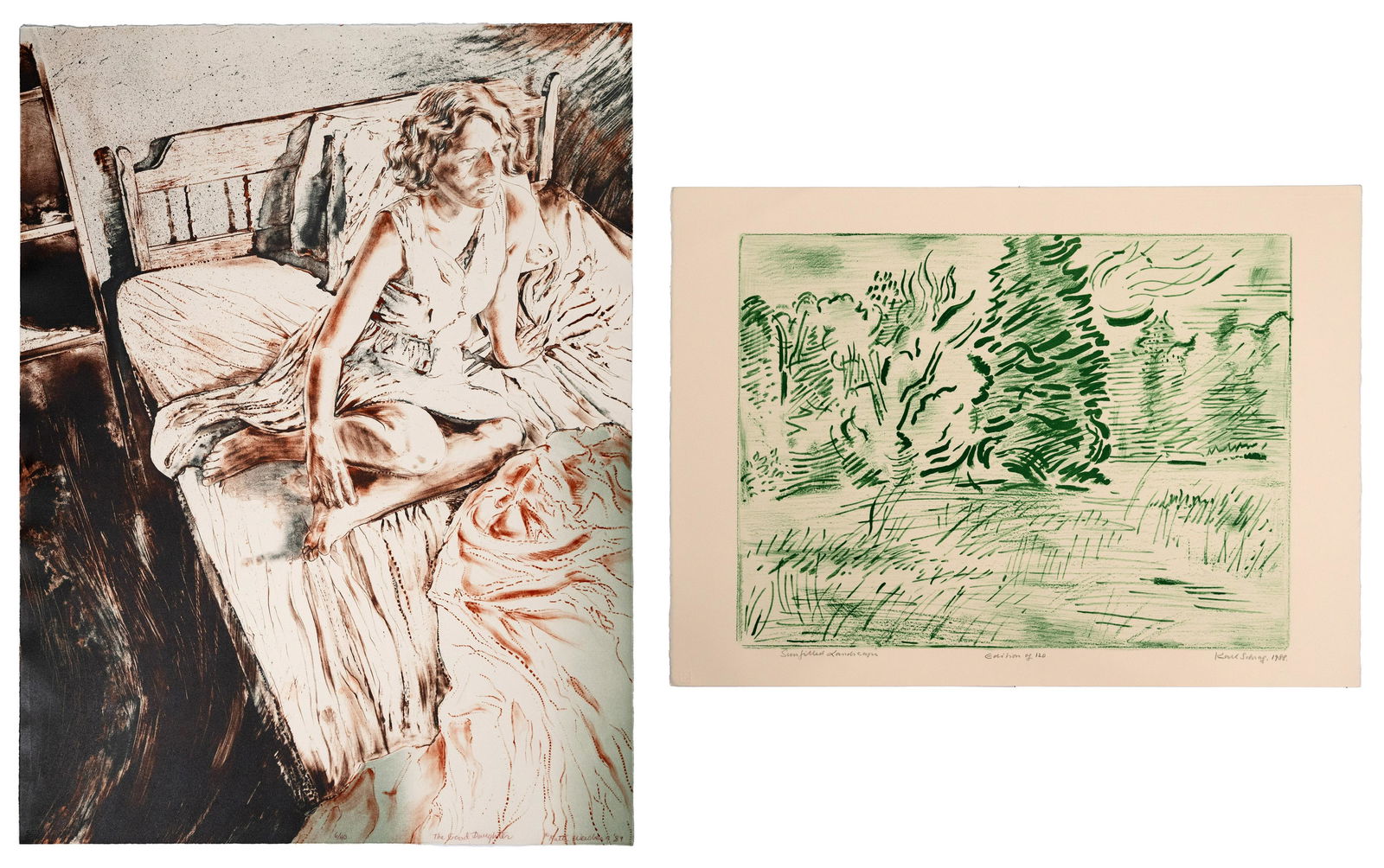 Ruth Weisberg (American, b.1942) 'The Good Daughter' Lithograph (1 of 3)