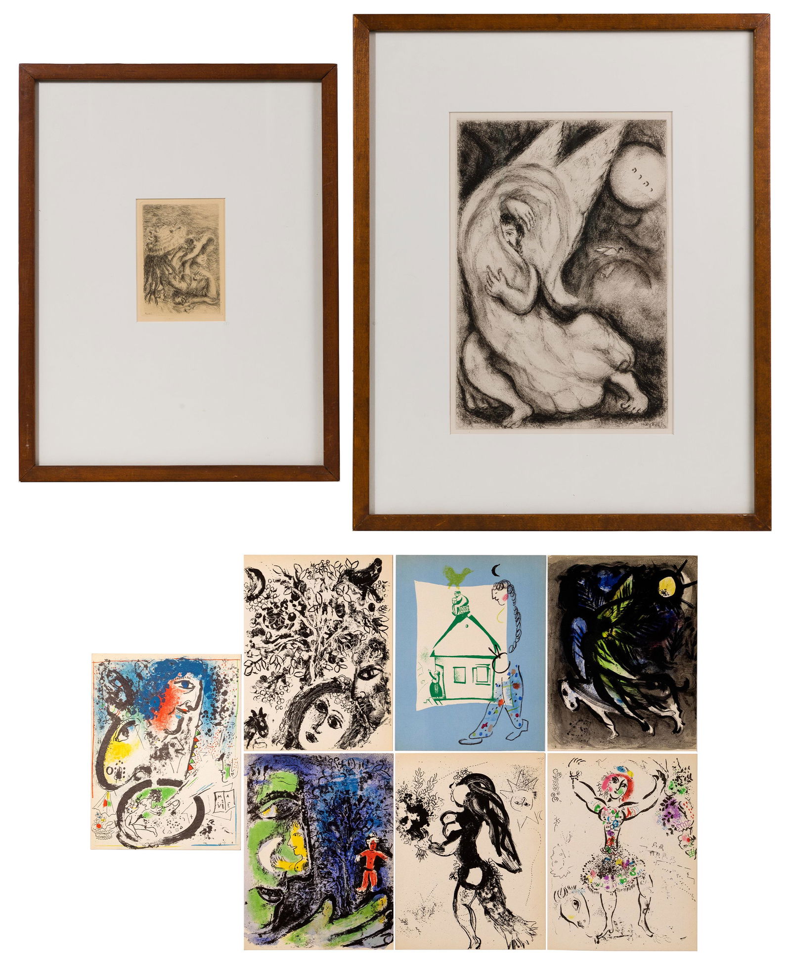 Marc Chagall (Russian/French, 1887-1985) and Pierre-Auguste Renoir (French, 1841-1919) Etchings (1 of 7)