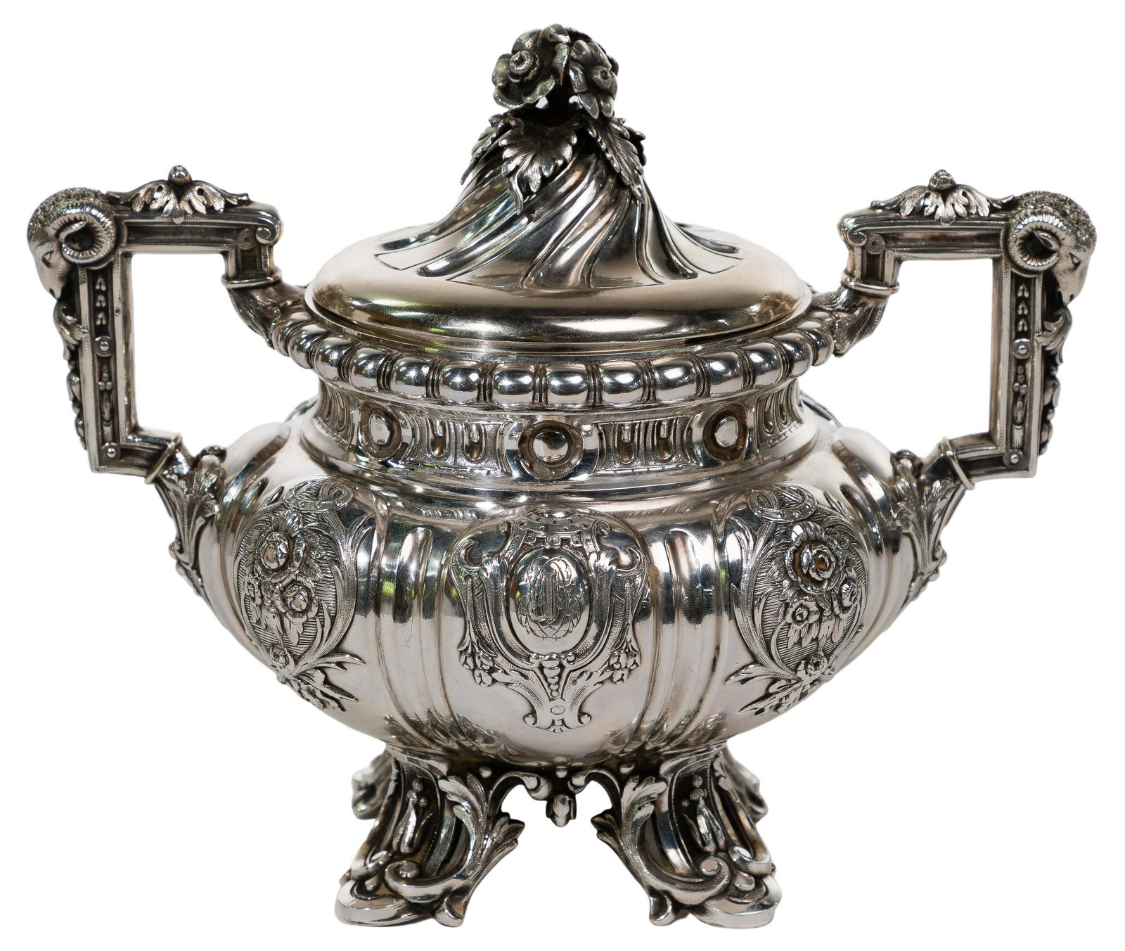 Scottish Sterling Silver Double Handled Waste Bowl (1 of 6)