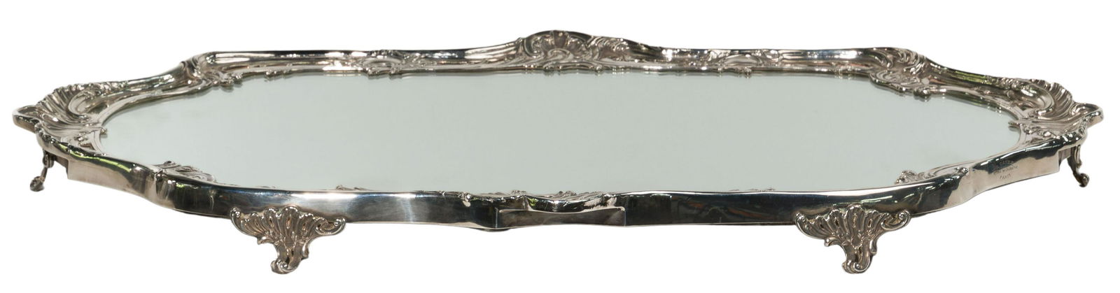 French Silverplate Mirrored Plateau (1 of 5)