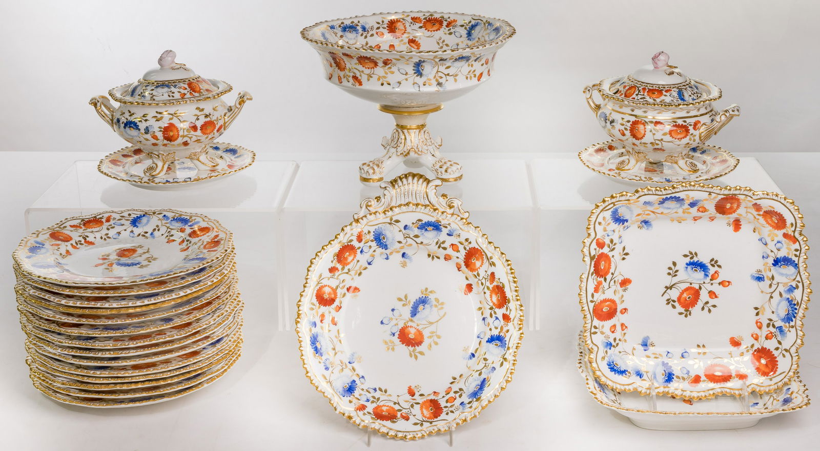 English Porcelain Dessert Service (1 of 3)