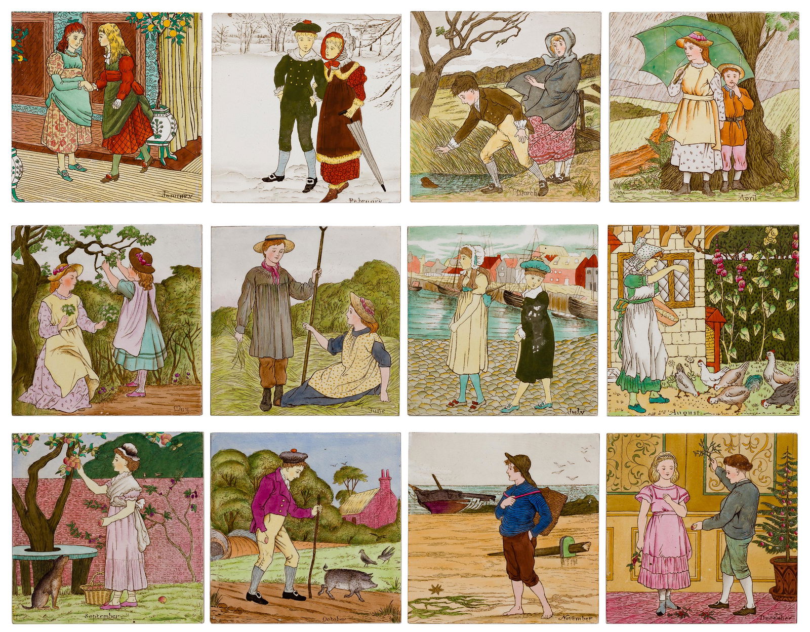 Wedgwood Tile Monthly Set (1 of 7)