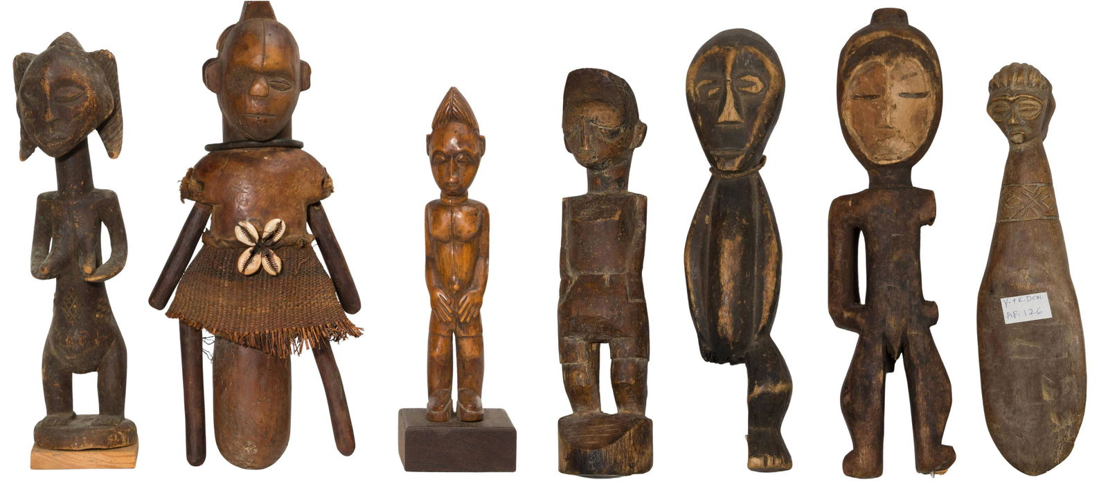Ethnographic Carved Wood Figure Assortment (1 of 5)