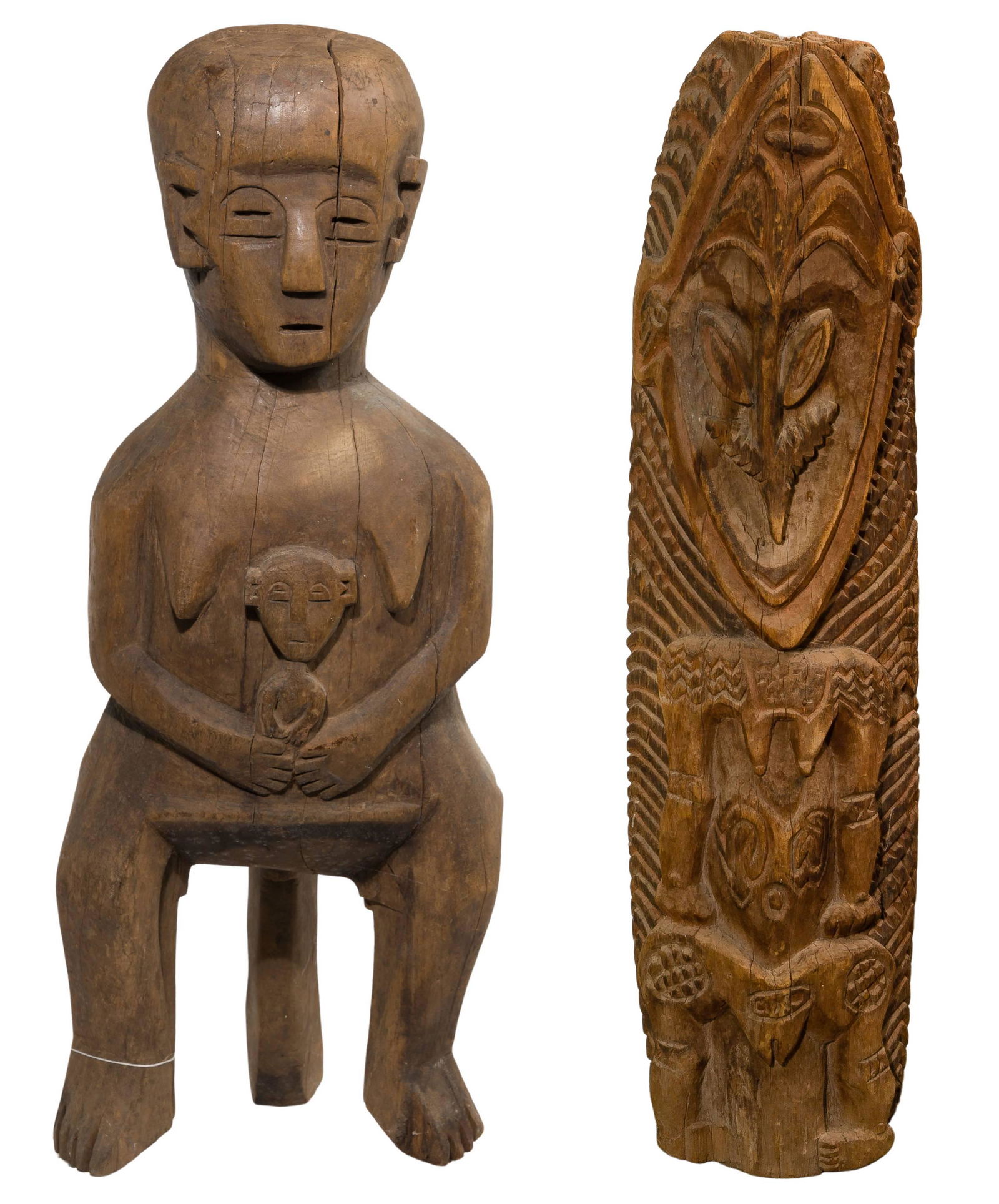 New Guinea Carved Wood Figure (1 of 7)