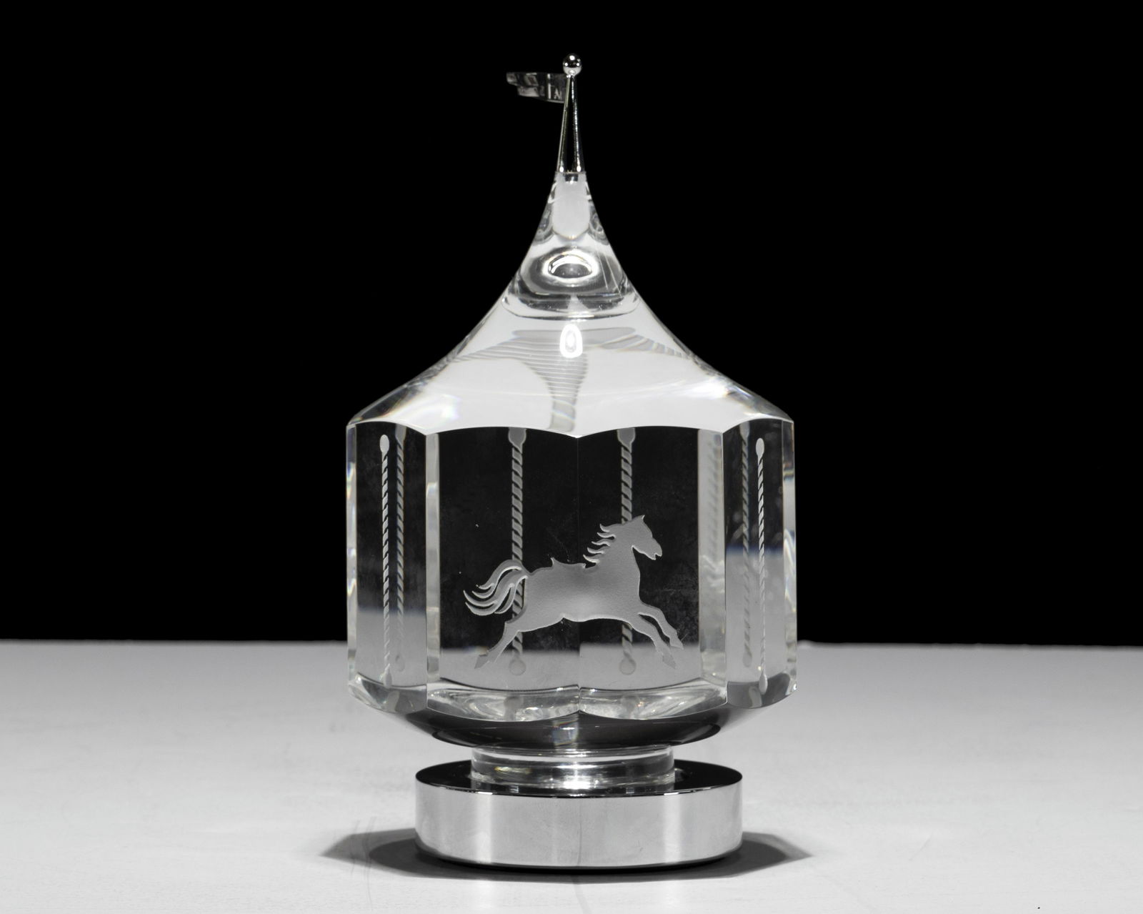 Steuben Crystal 'Carousel' Sculpture (1 of 4)