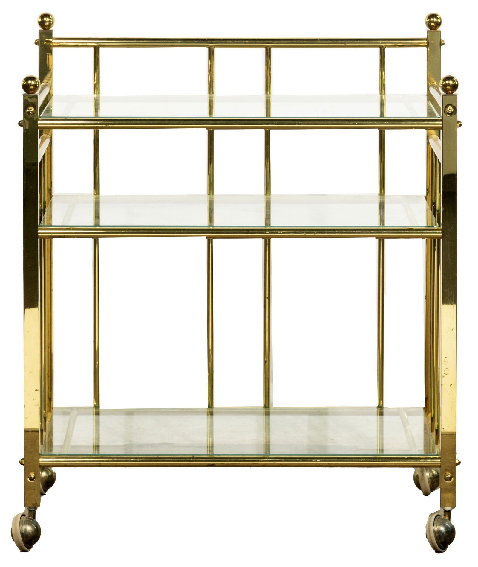 MCM Brass Bar Cart (1 of 2)