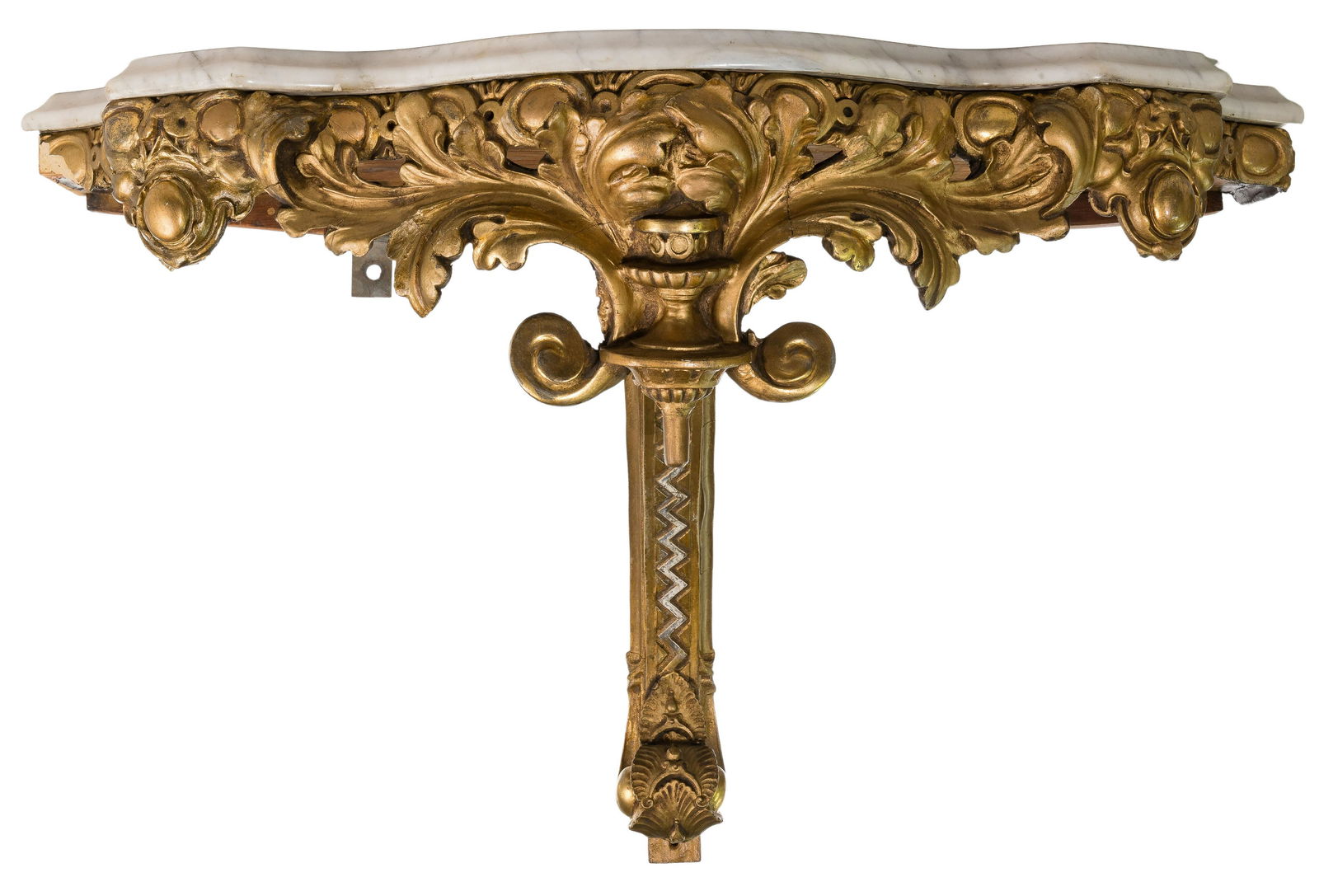 Giltwood and Marble Console Table (1 of 6)