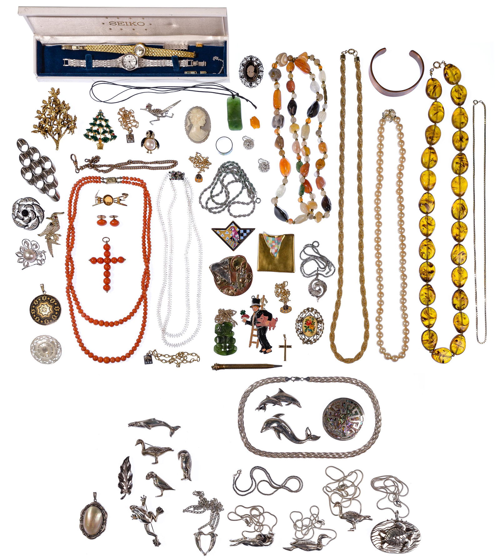 Sterling Silver and Costume Jewelry Assortment (1 of 8)