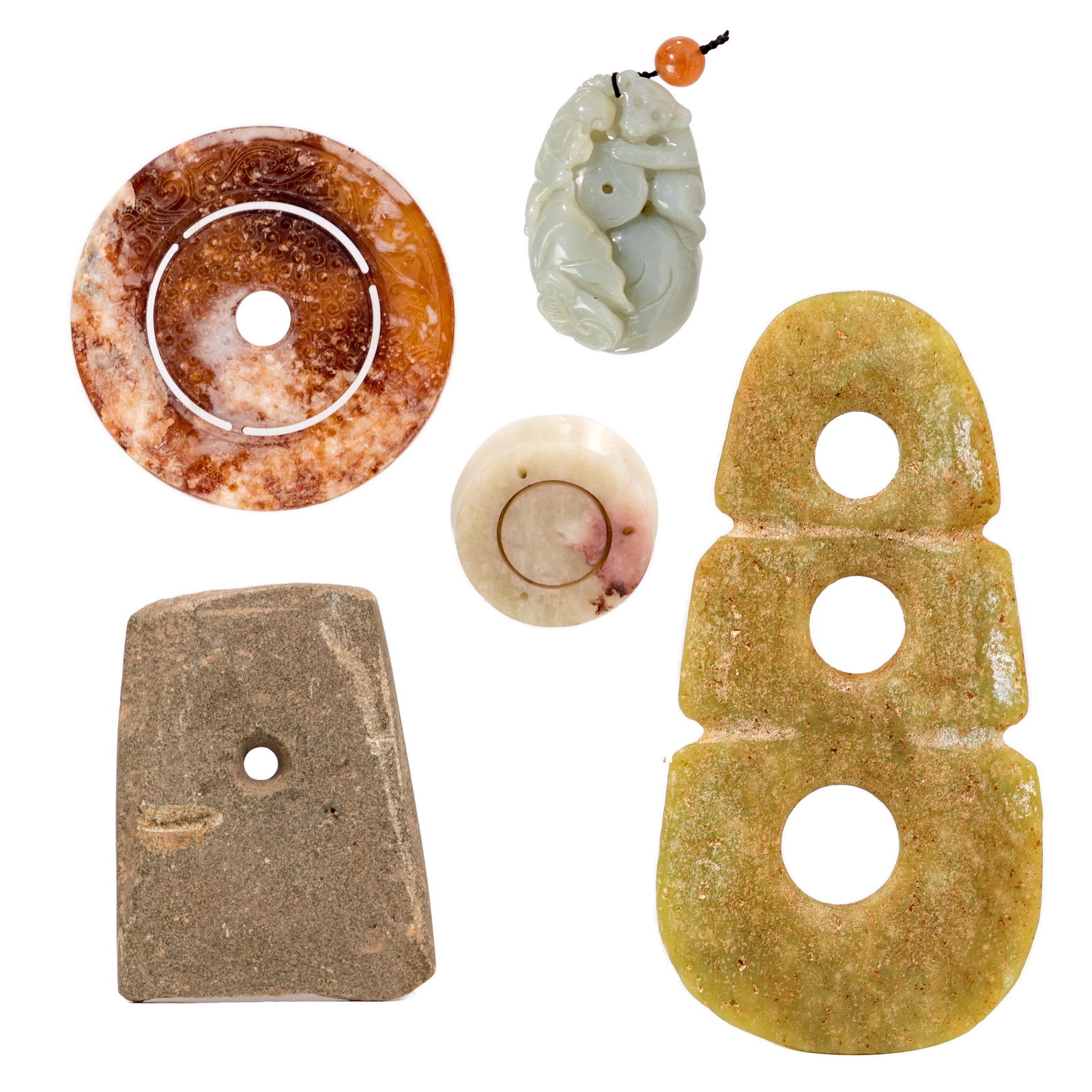 Chinese Carved Jade Assortment (1 of 2)