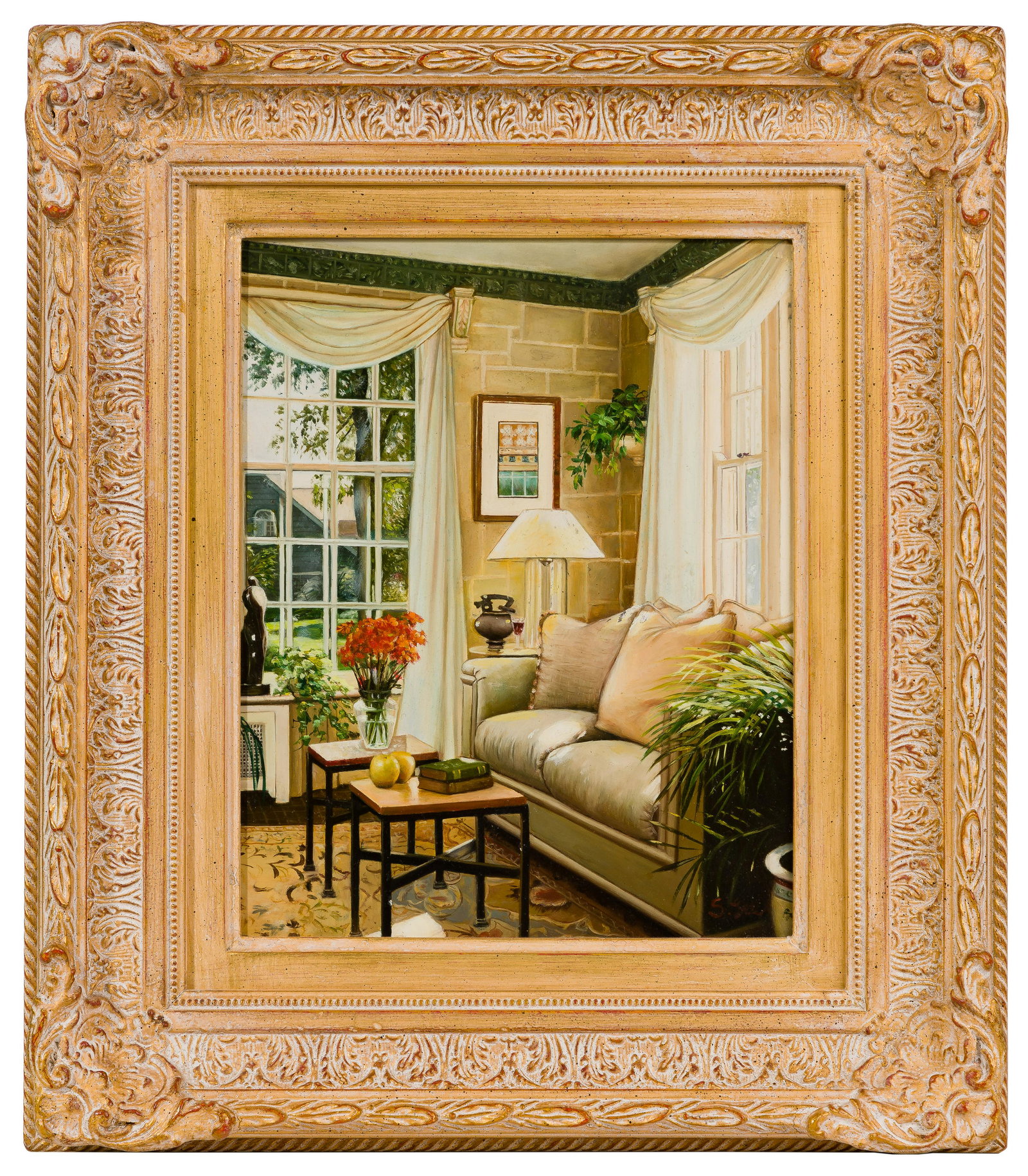 Siu Ho Lee (Chinese, b.1957) 'Interior' Oil on Board (1 of 4)