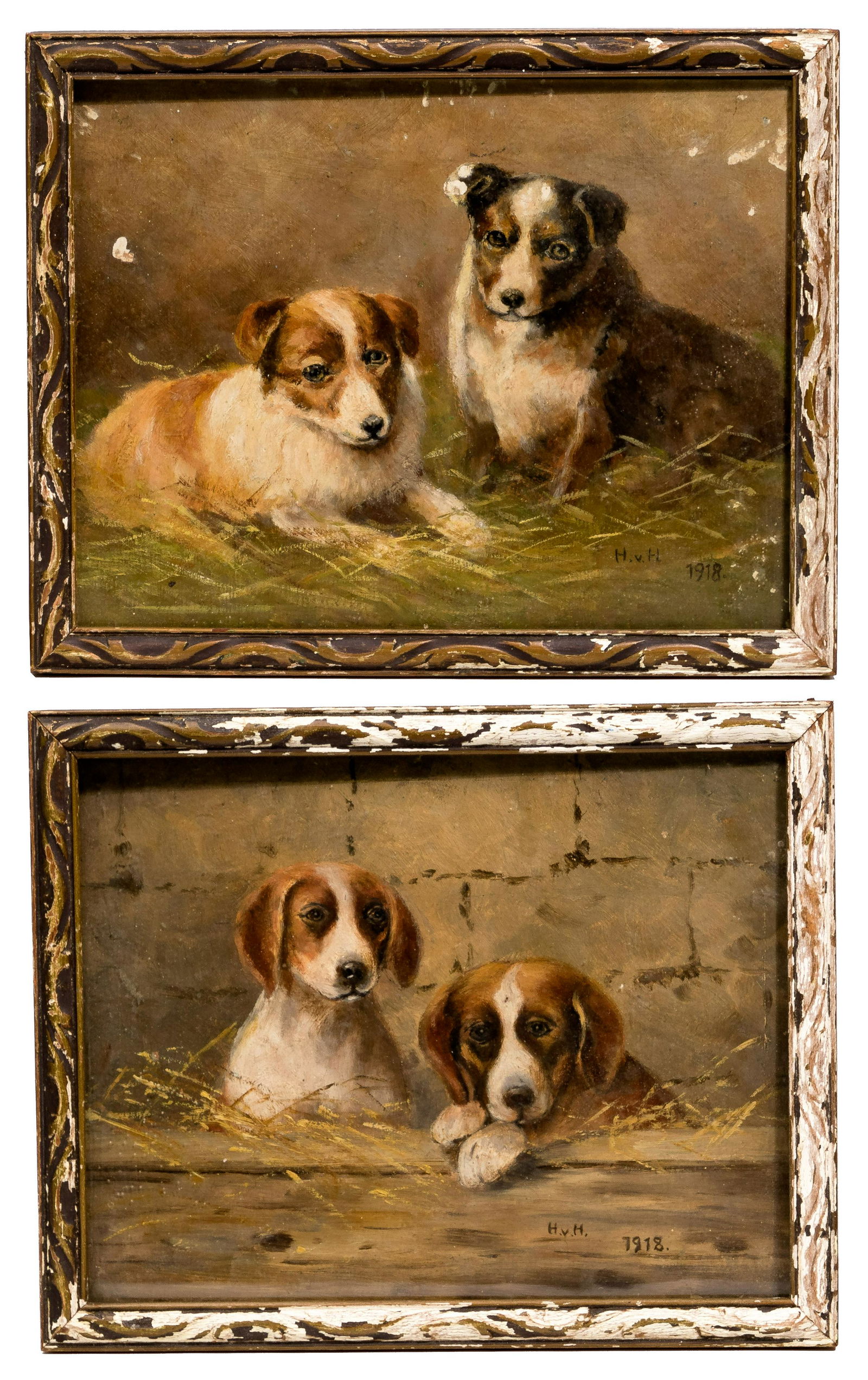 Unknown Artist (American School, 20th Century) Oils on Board (1 of 3)