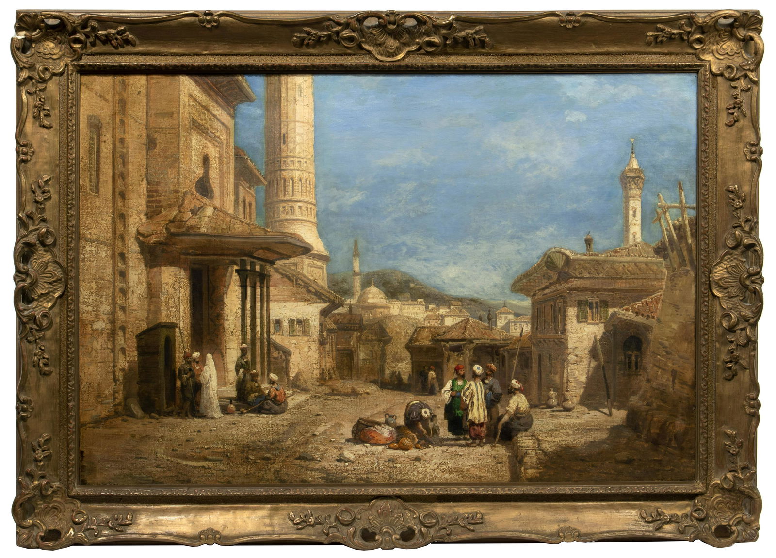 (Attributed to) James Webb (British, 1825-1895) 'Courtyard' Oil on Canvas (1 of 11)
