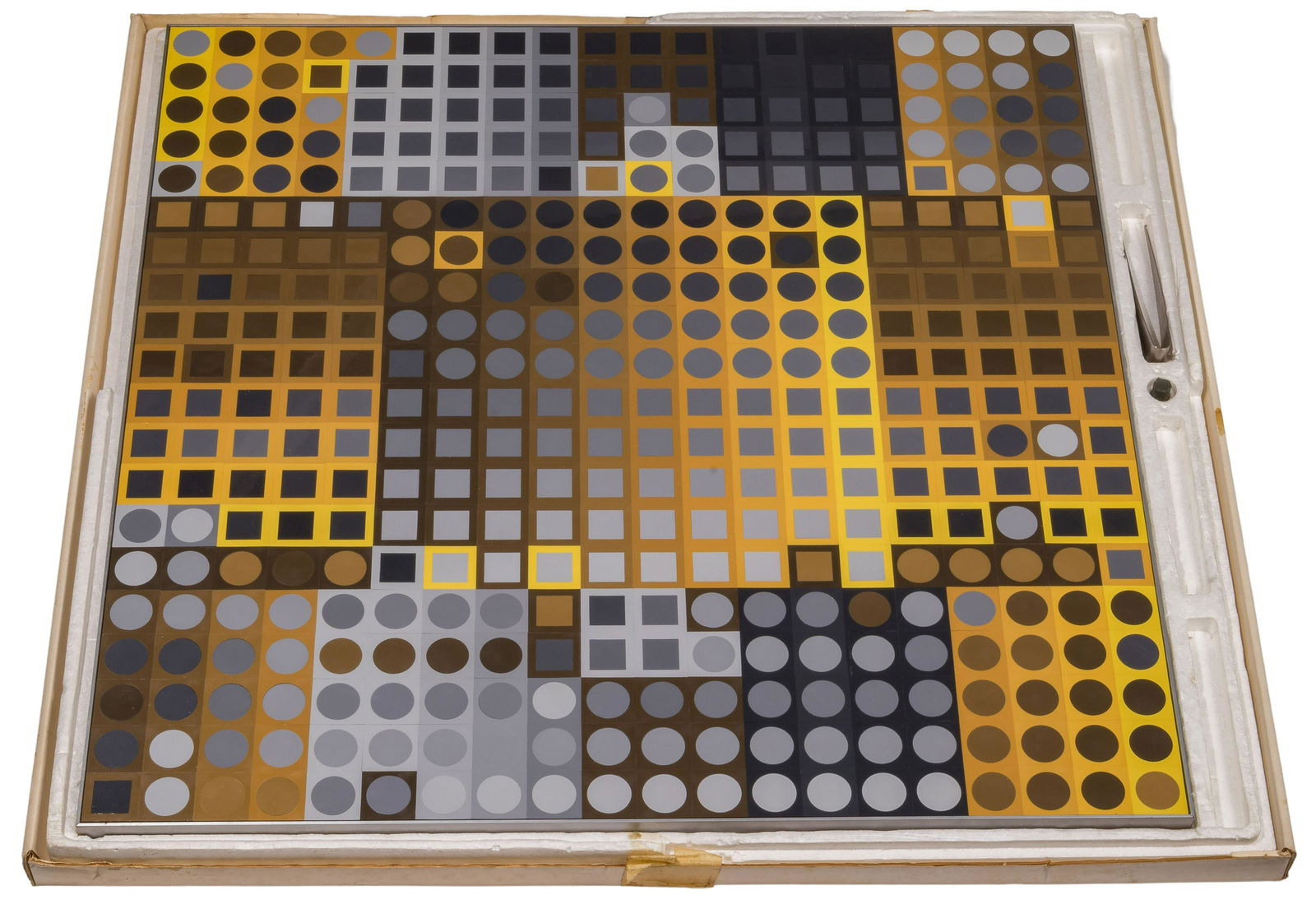 Victor Vasarely (Hungarian / French, 1906-1997) Mixed Media (1 of 9)