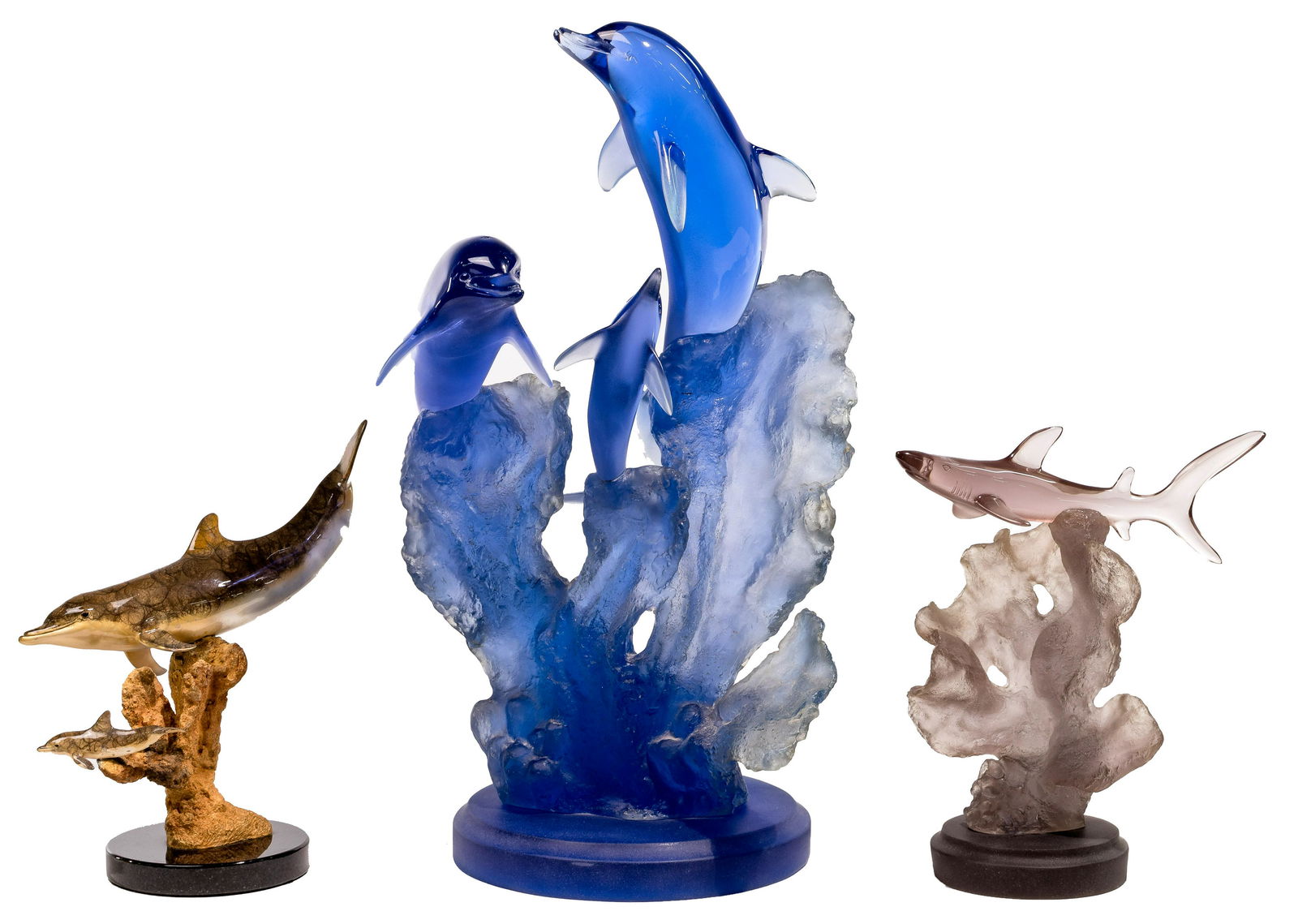 Multiple Artists Bronze and Acrylic Sculpture Assortment (1 of 5)