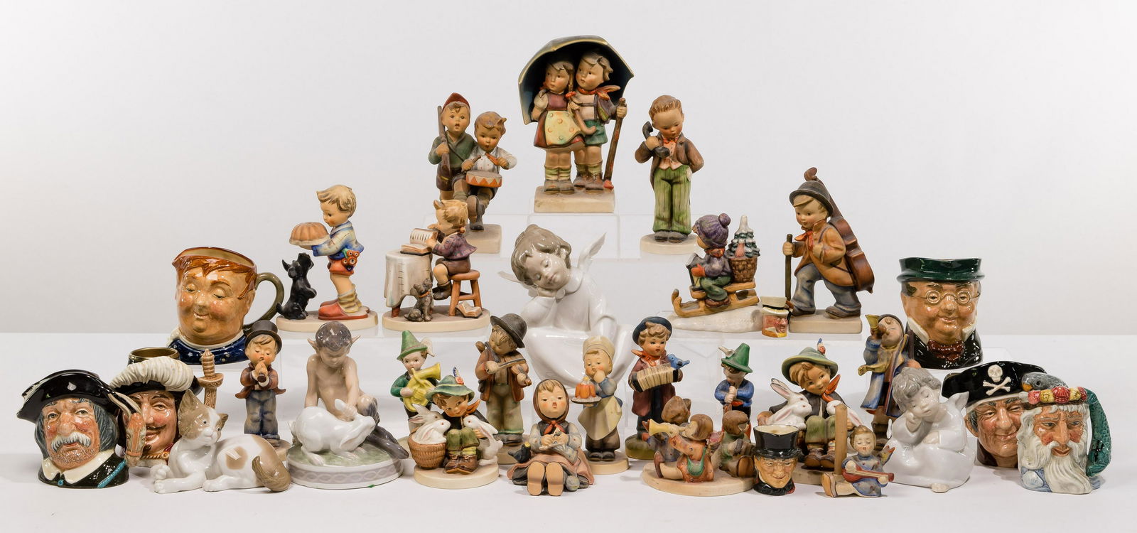 Porcelain Figurine and Toby Mug Assortment (1 of 1)