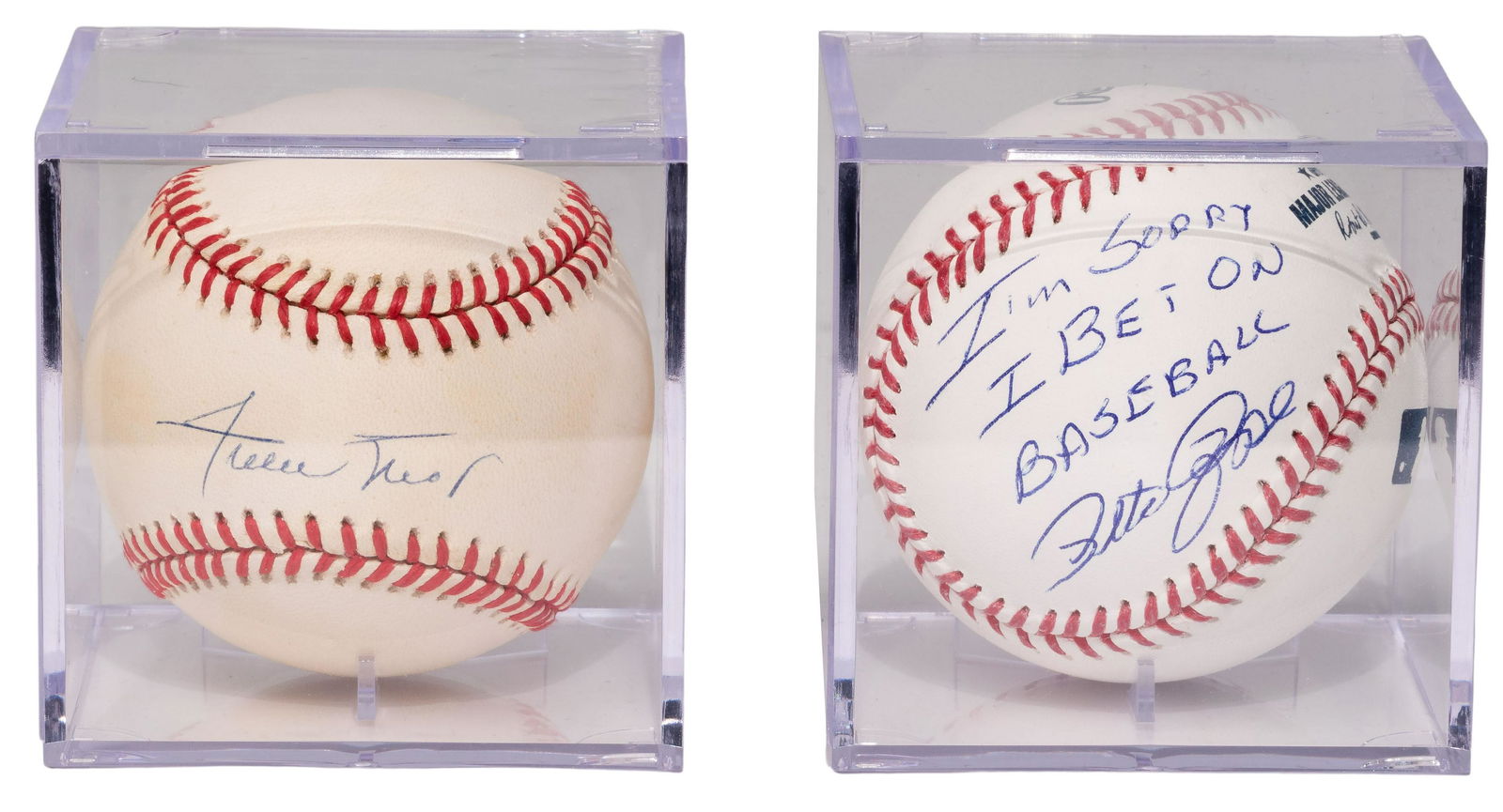 Willie Mays and Pete Rose Autographed Baseballs (1 of 6)