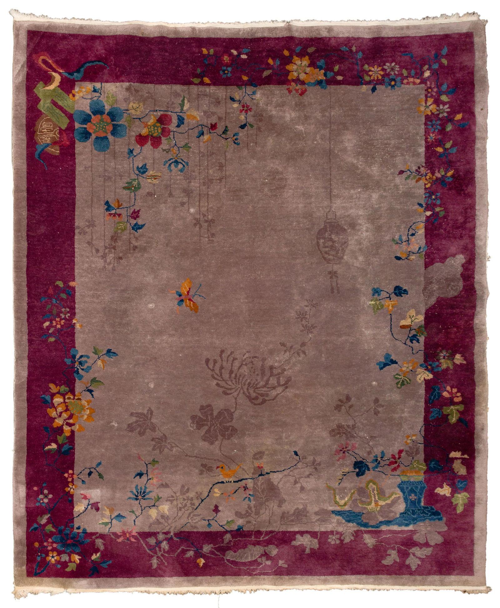 Chinese Art Deco Style Room Size Wool Rug (1 of 7)