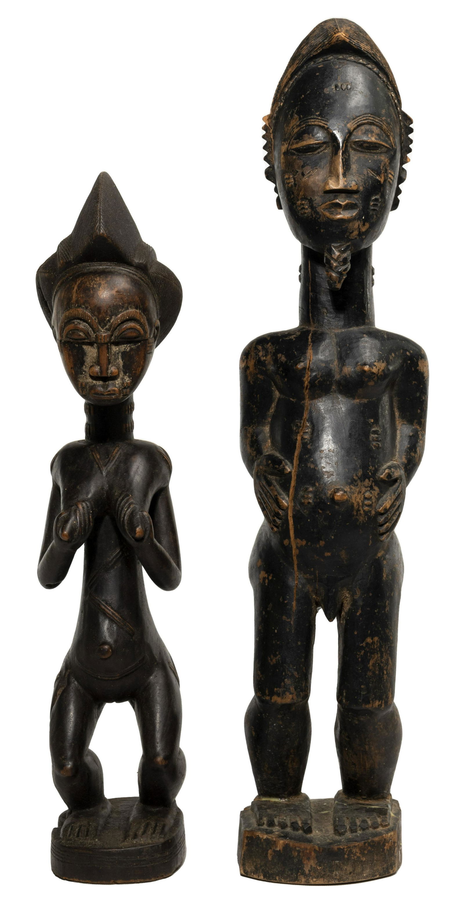 African Baule Carved Wood Sculptures (1 of 5)
