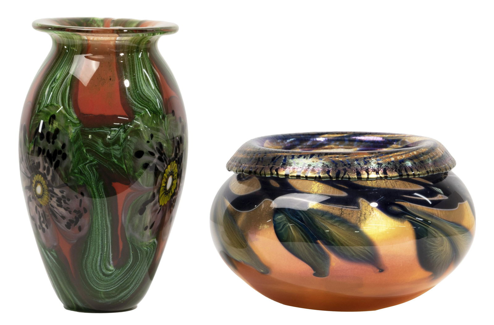Charles Lotton Bowl and Eickholt Vase (1 of 4)
