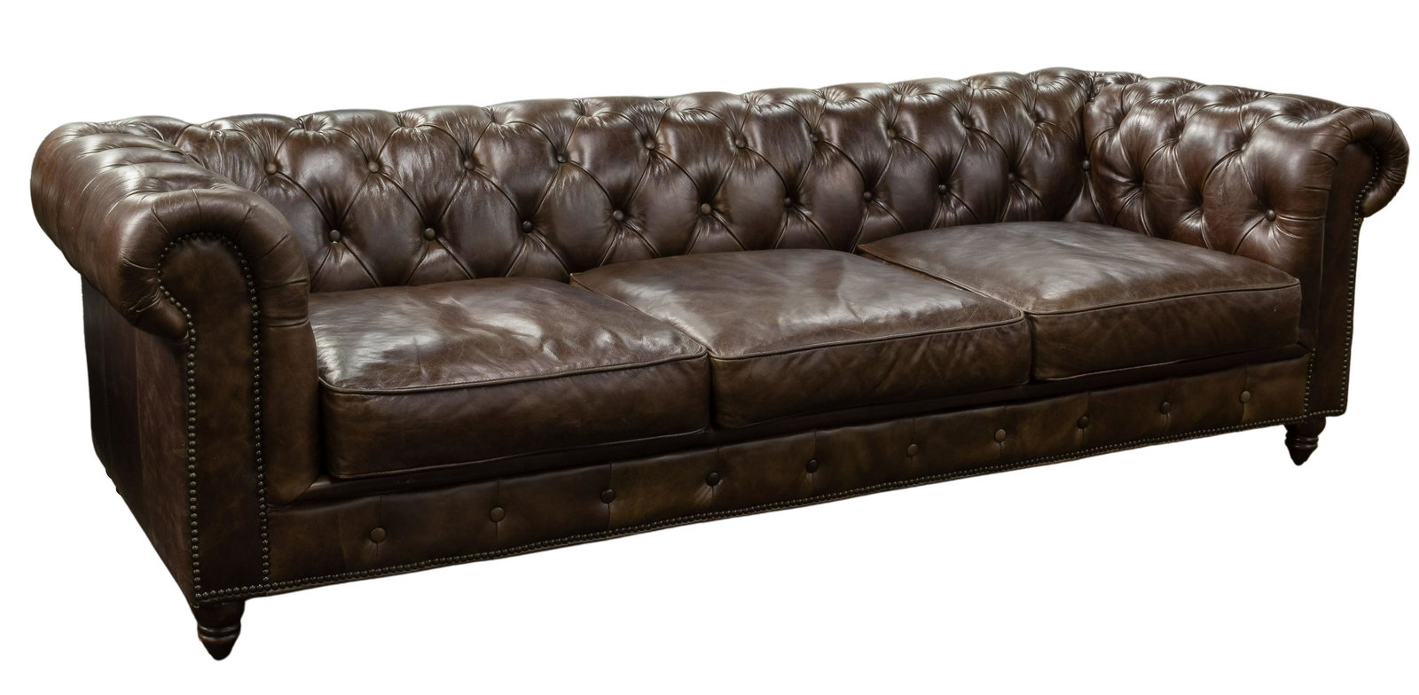 Leather Chesterfield Sofa (1 of 5)