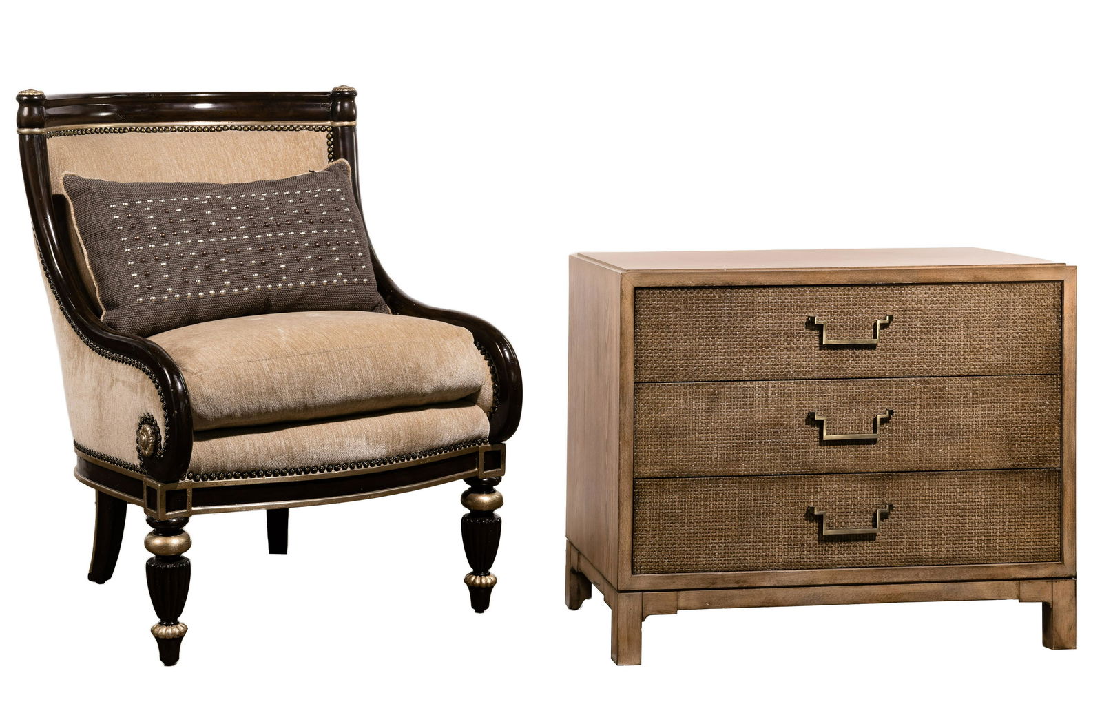 Marge Carson Armchair and Vanguard Chest of Drawers (1 of 5)