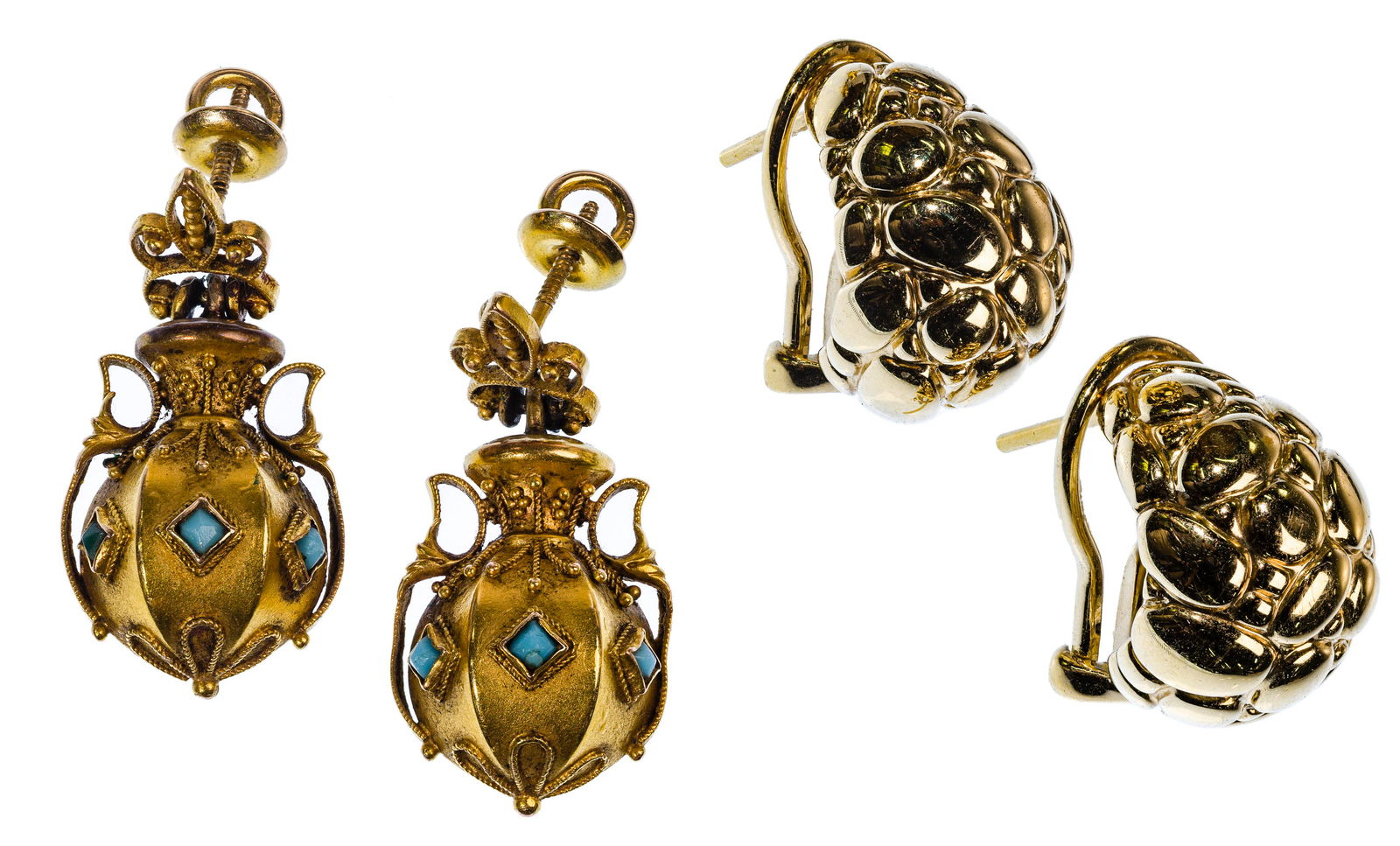 18k Yellow Gold Earrings (1 of 4)