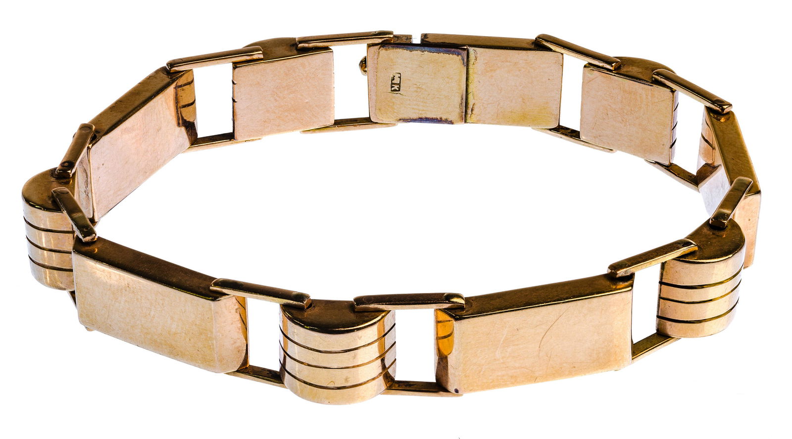 14k Rose Gold Link Bracelet (1 of 2)