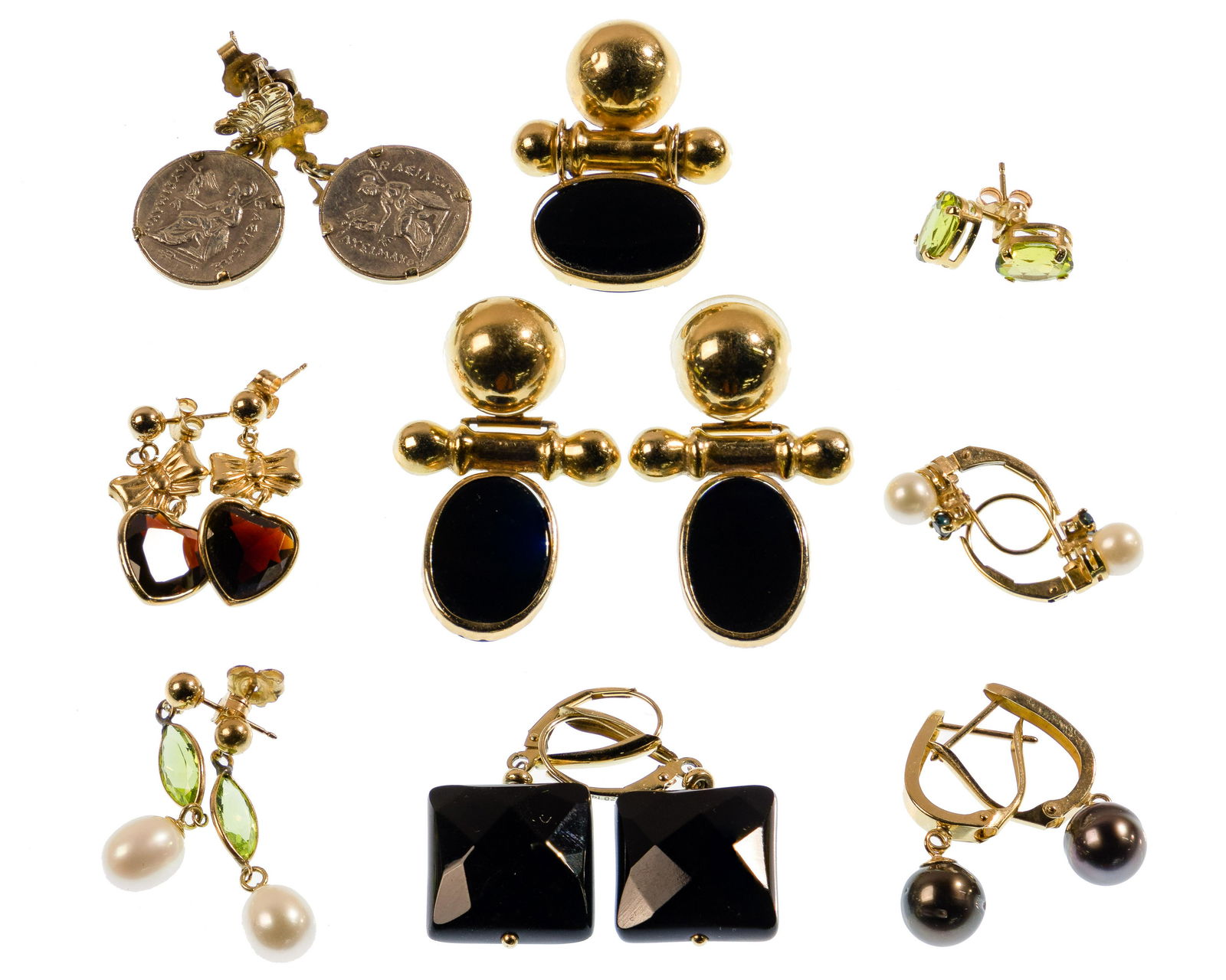 14k Gold and Gemstone Earring Assortment (1 of 1)