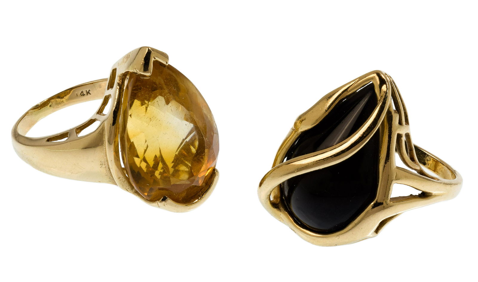 14k Yellow Gold and Gemstone Rings (1 of 2)