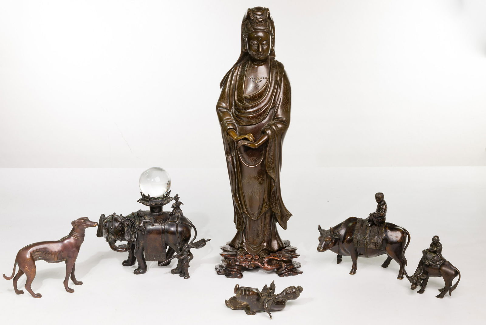 Asian Bronze Figurine Assortment (1 of 20)