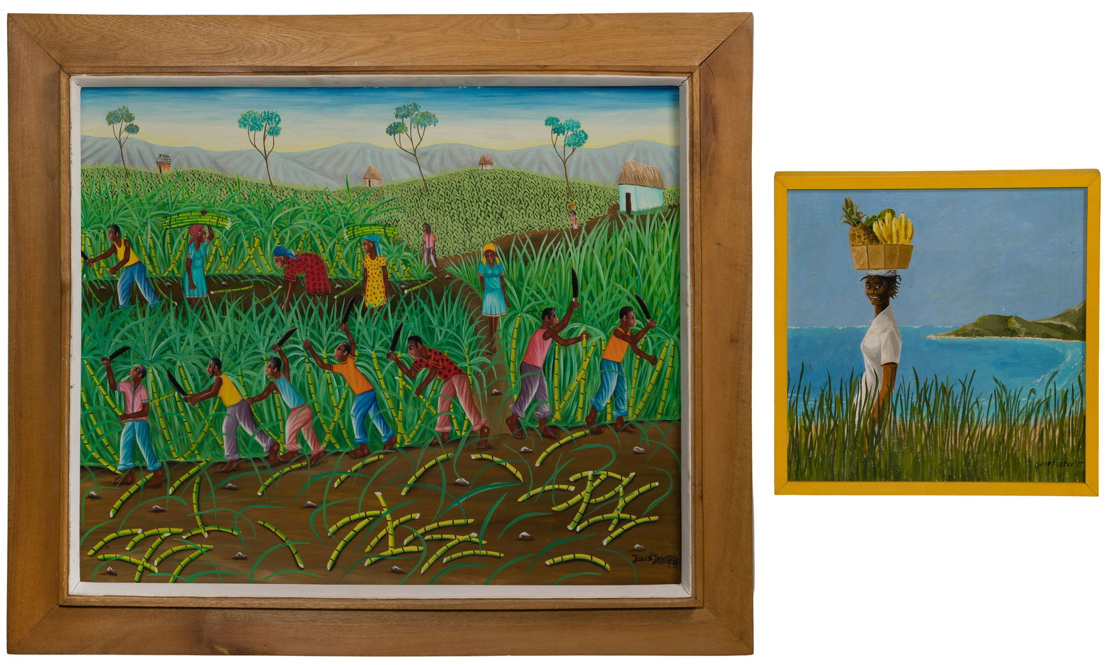 Josue Joseph (Haitian, b.1947) Oil on Masonite (1 of 7)