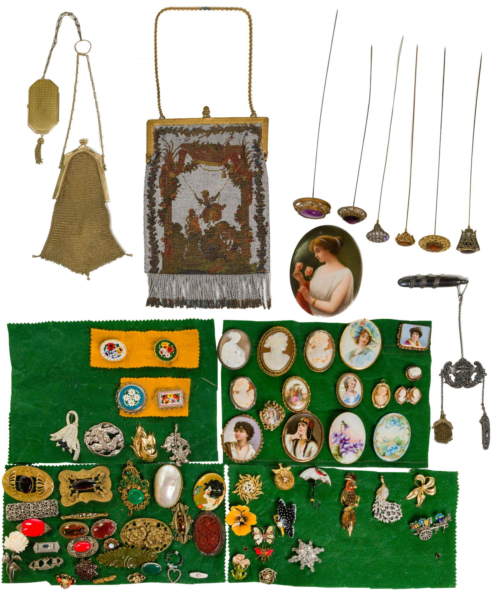 Sterling Silver and Costume Pin Assortment (1 of 8)