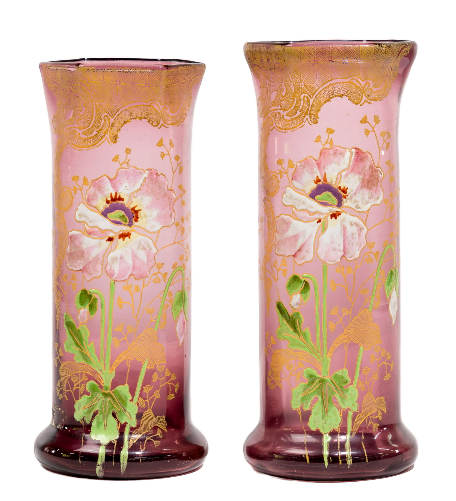 (Attributed to) Francois Theodore Legras Art Glass Vases (1 of 4)
