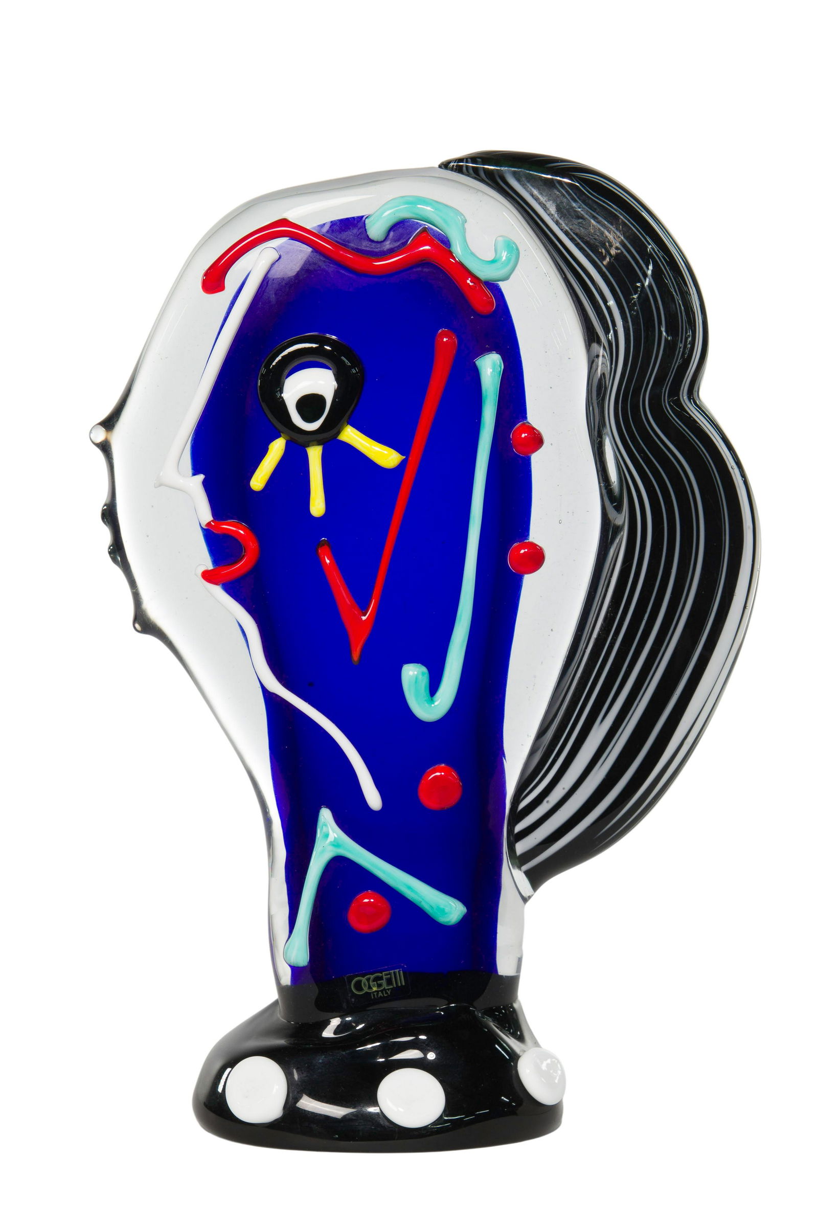 Mario Badioli for Oggetti (Italian, b.1940) Murano Art Glass Sculpture (1 of 3)