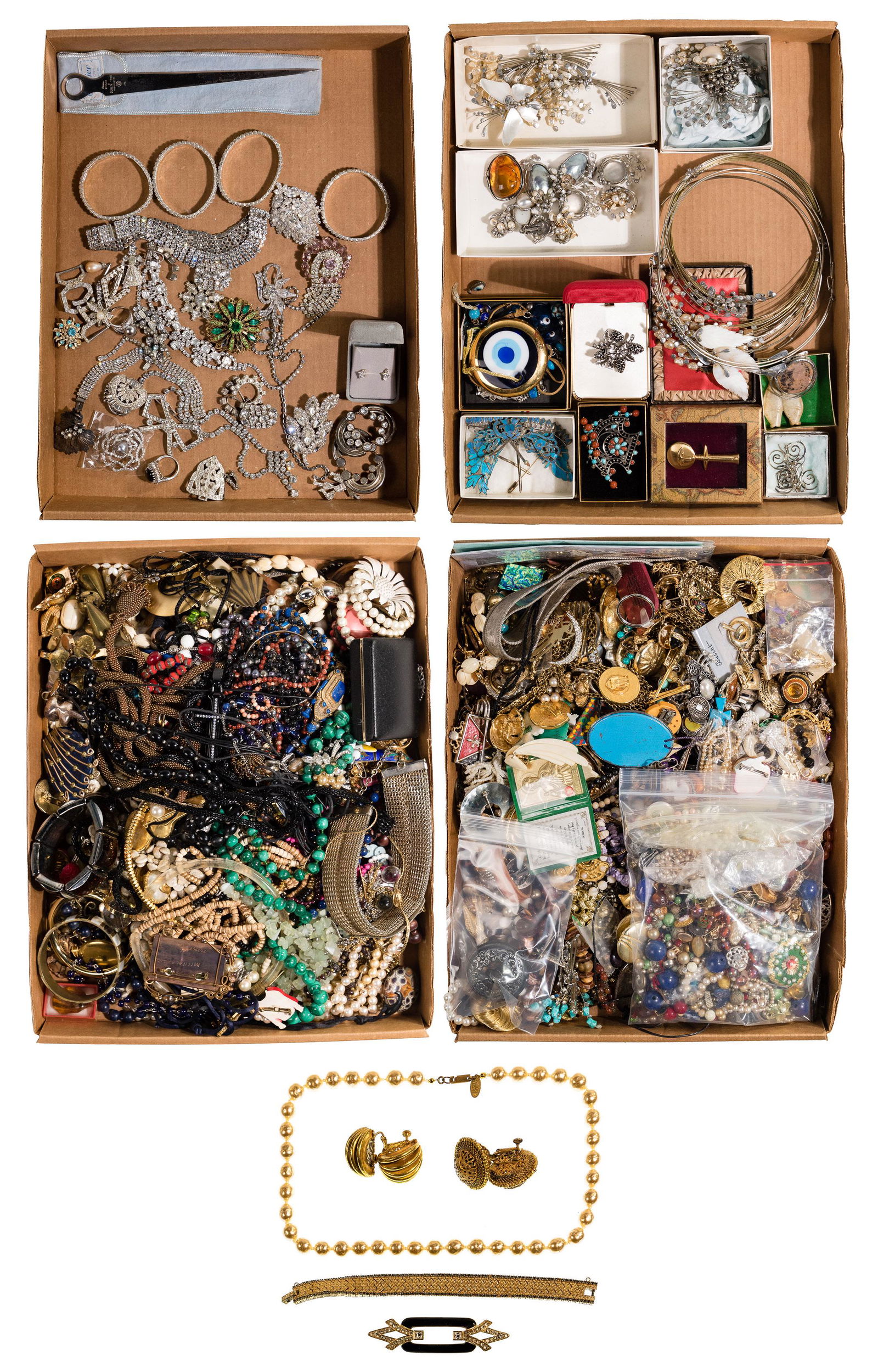 Designer, Rhinestone and Costume Jewelry Assortment (1 of 6)