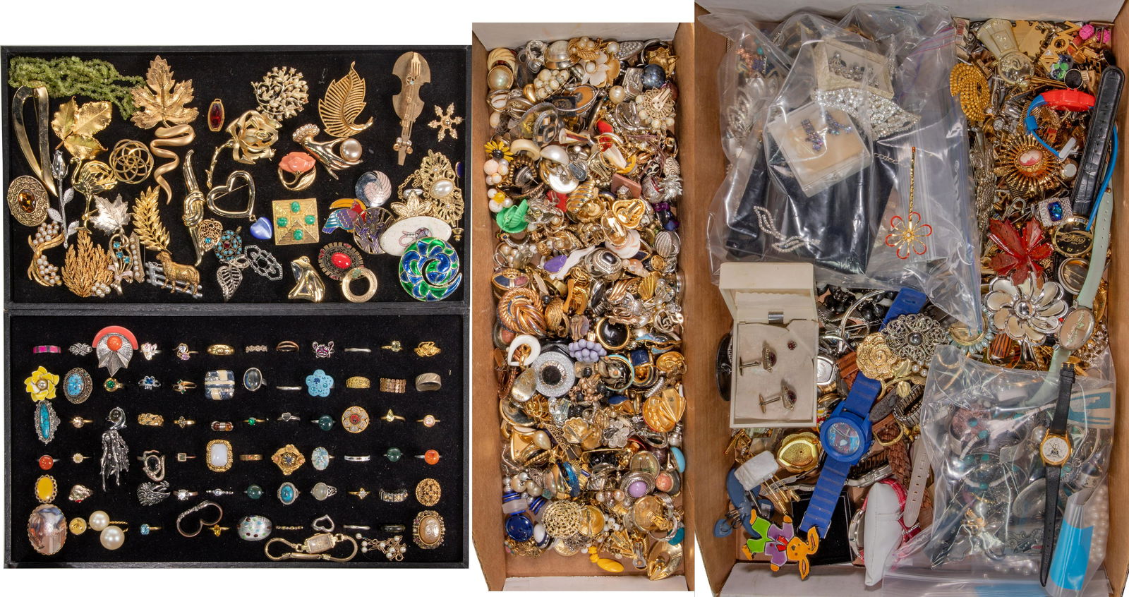 Gold, Costume Jewelry and Watch Assortment (1 of 5)